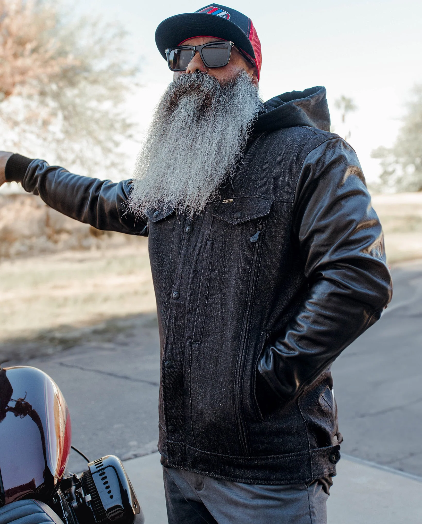Dillinger Denim & Leather Jacket - Black - Image 11