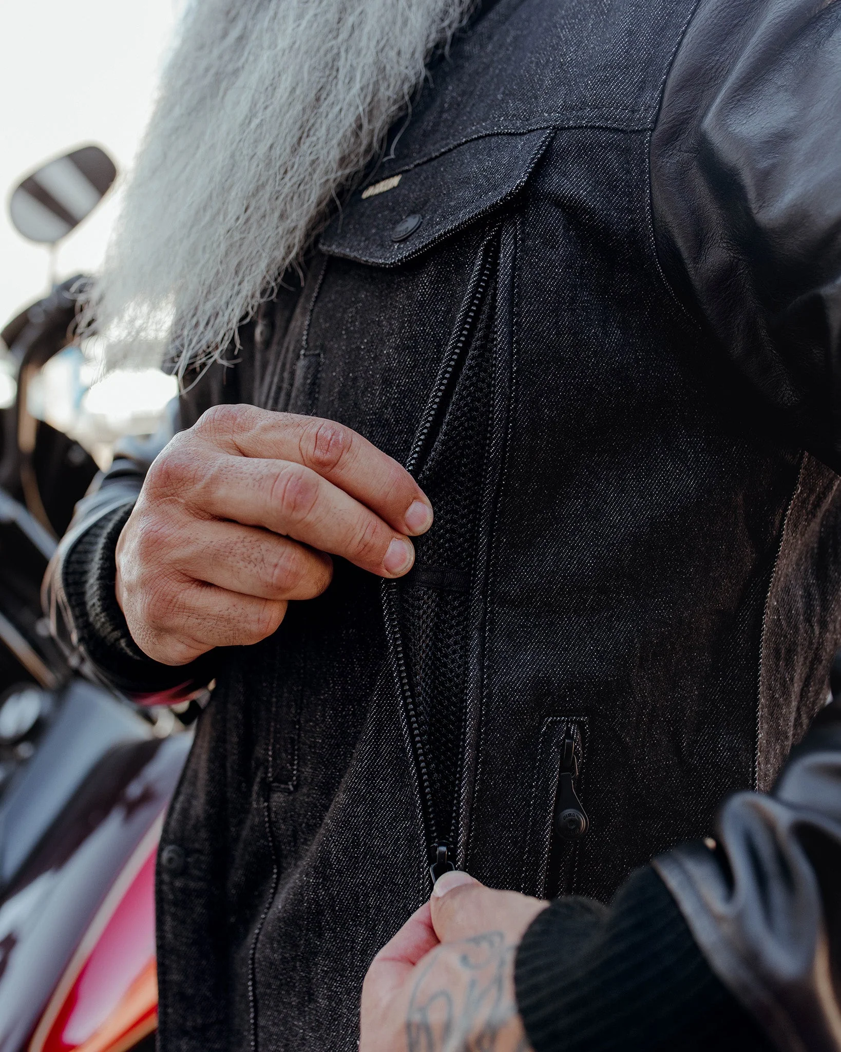Dillinger Denim & Leather Jacket - Black - Image 6