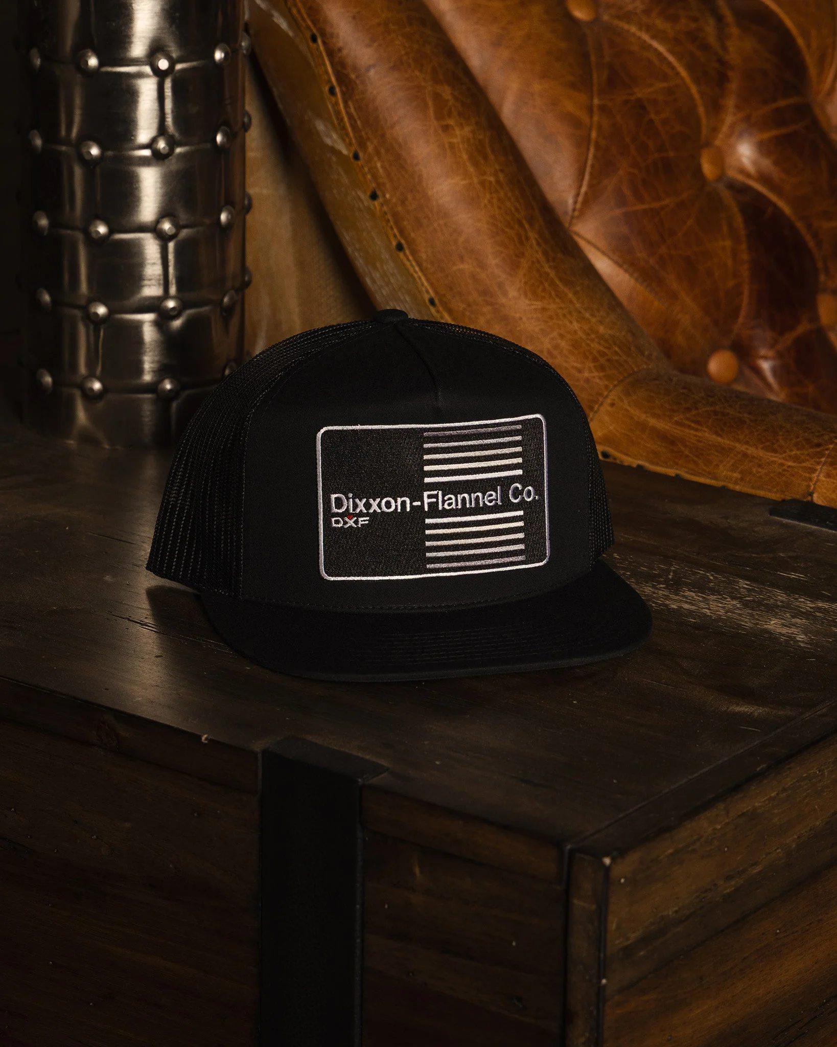 DXF Stripe Flat Bill Trucker Snapback - Image 3