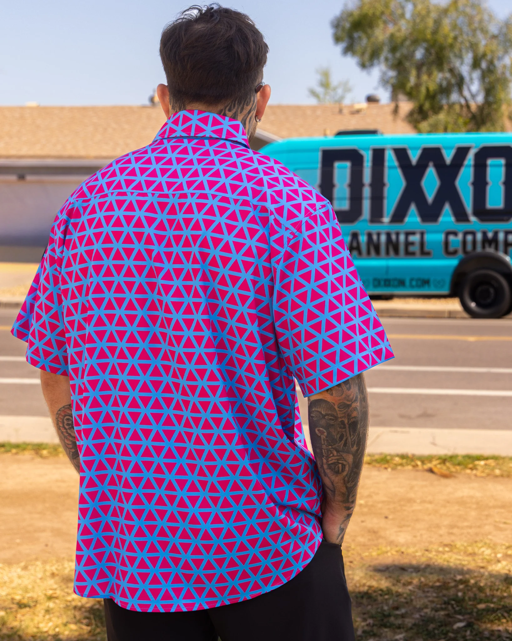 Enigma Party Shirt - Pink & Blue - Image 3