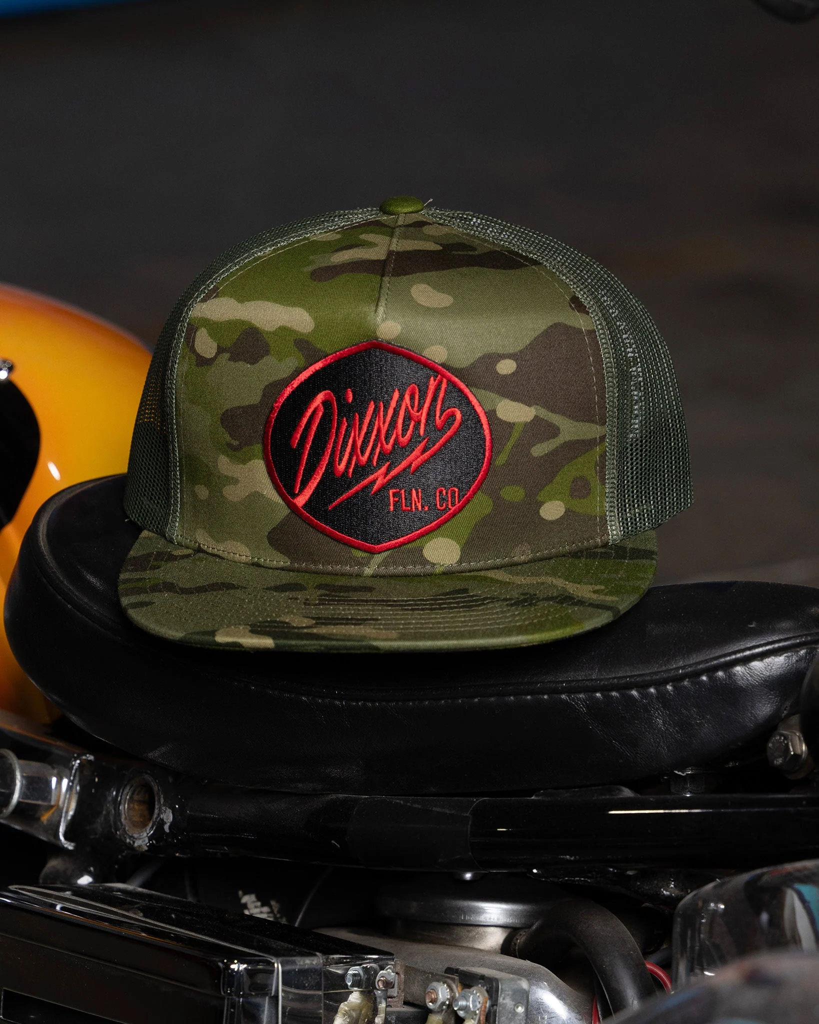 Esso Flat Bill Trucker Snapback - Red - Image 2