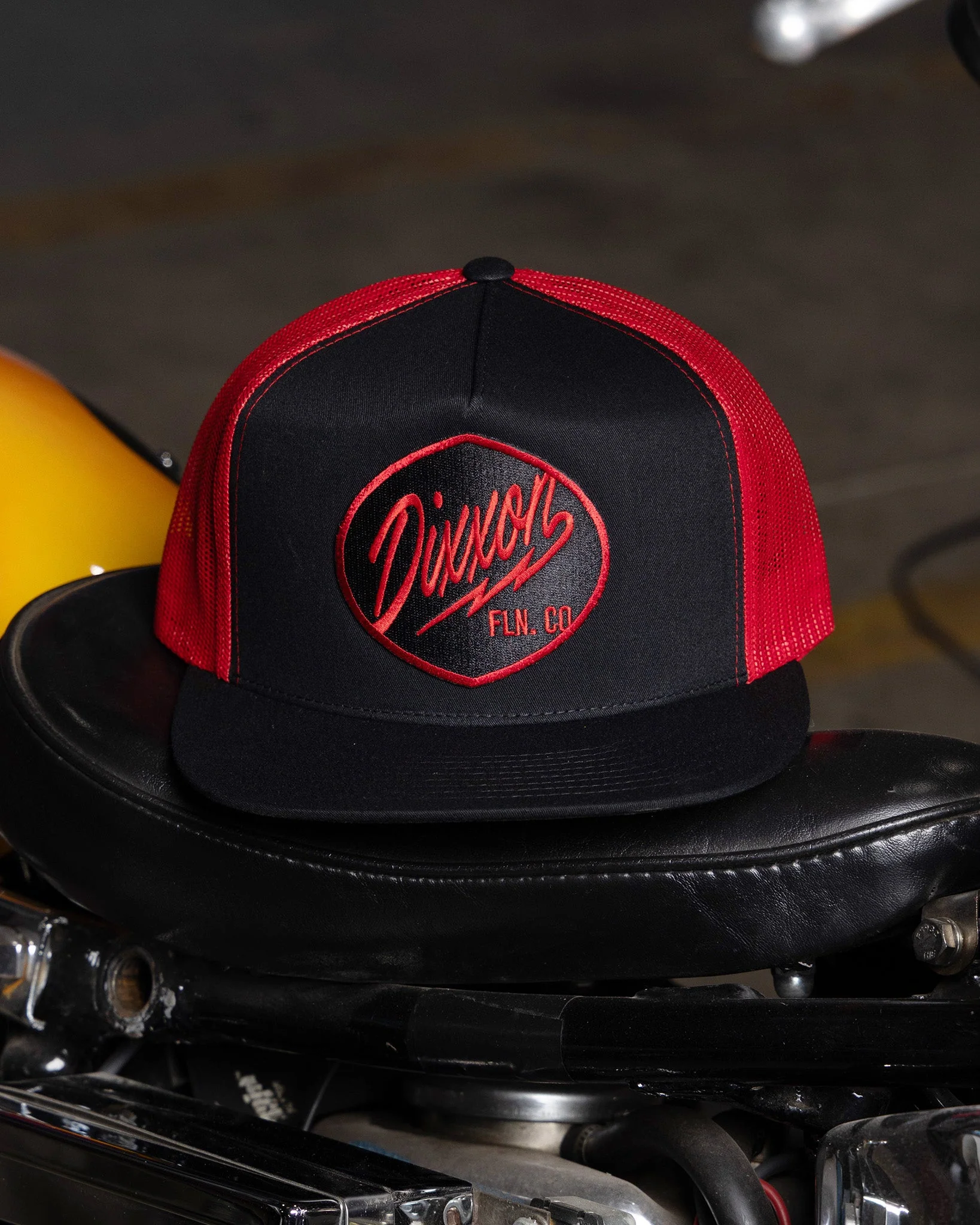 Esso Flat Bill Trucker Snapback - Red - Image 4