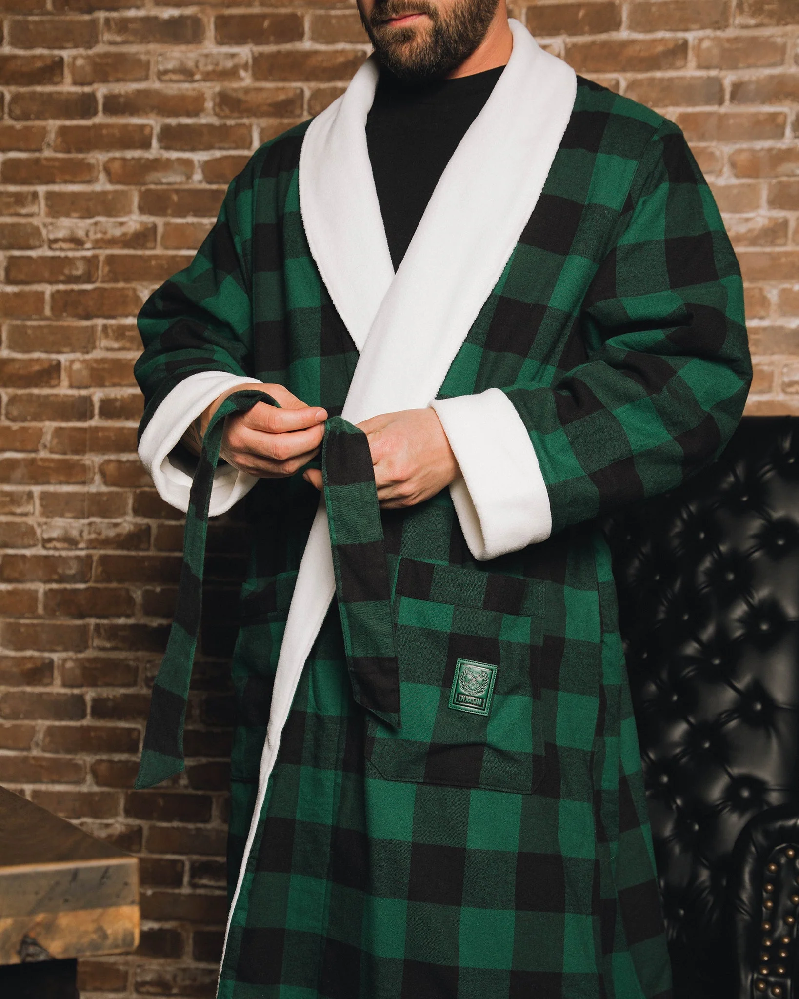 Evergreen Fleece-Lined Robe - Image 2