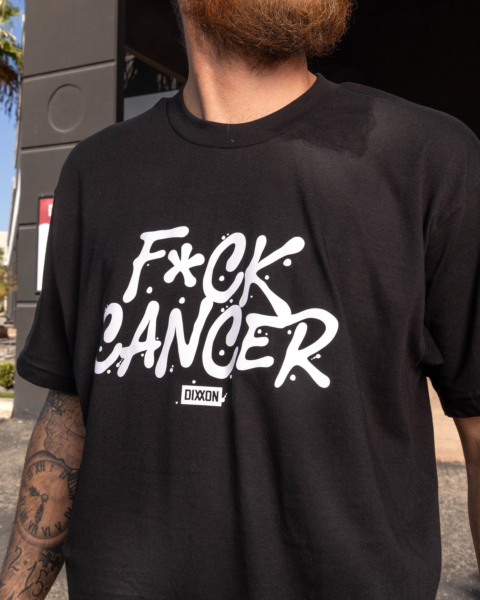 F*ck Cancer T-Shirt - Black - Image 2