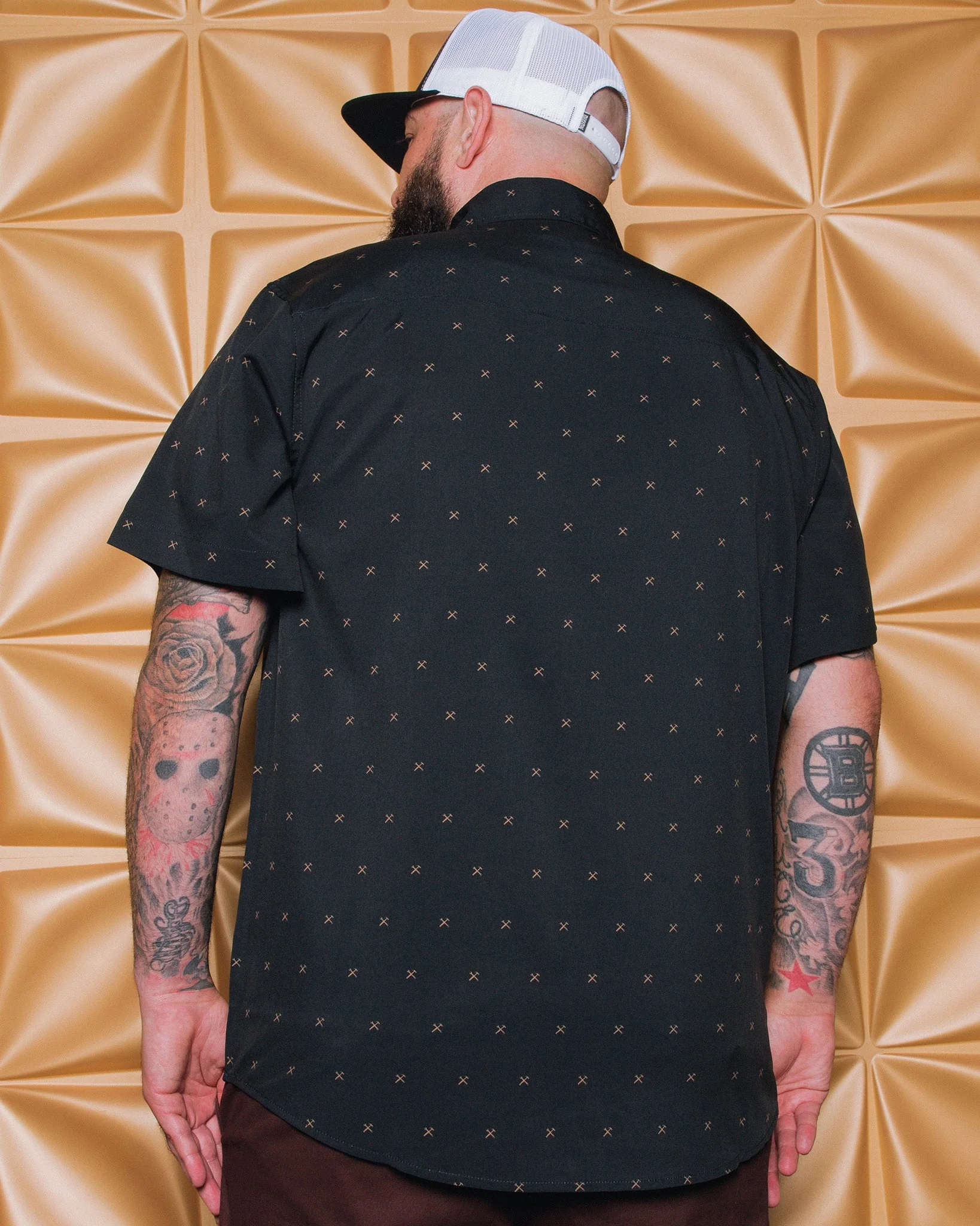 Finney Party Shirt - Black & Gold - Image 6