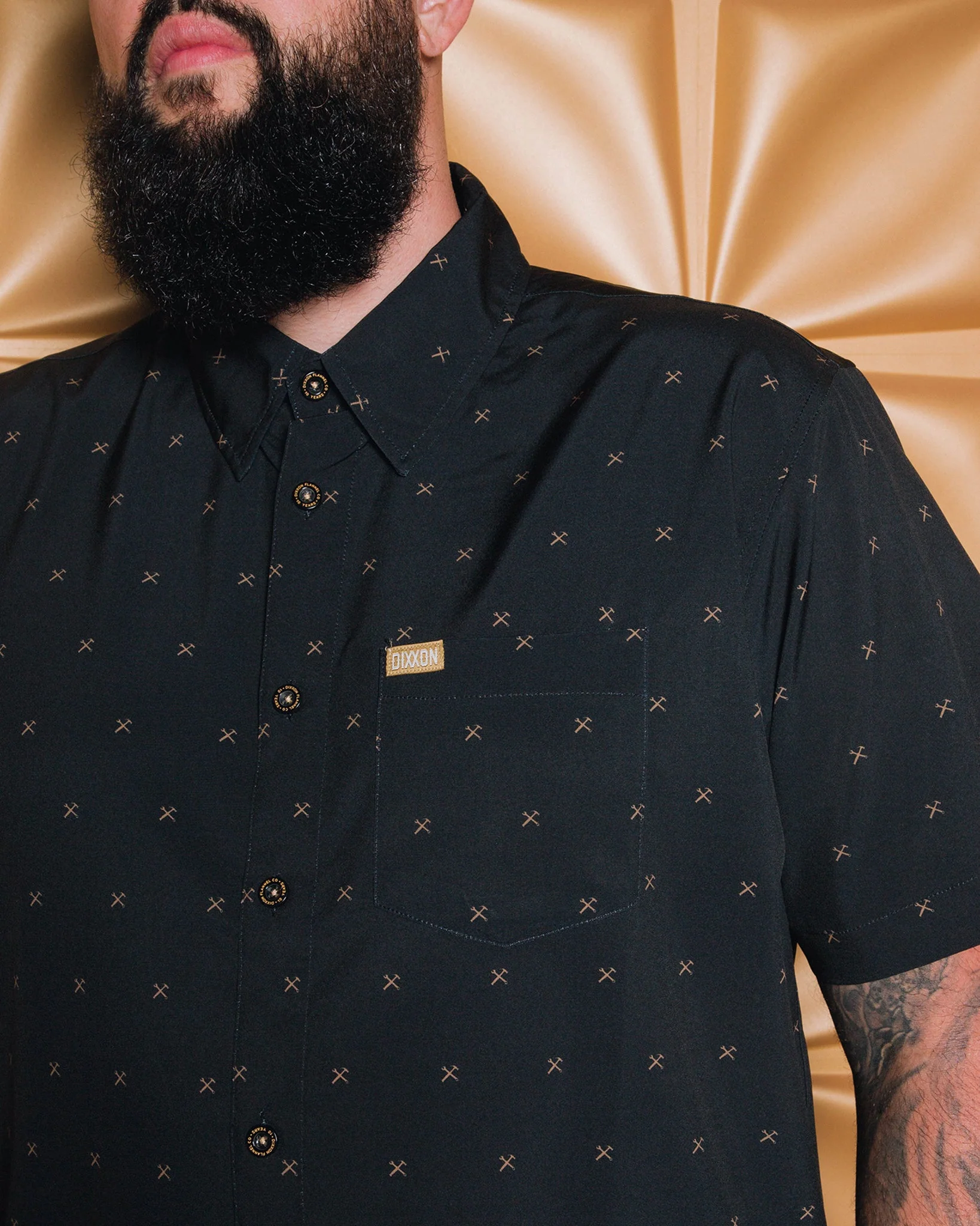 Finney Party Shirt - Black & Gold - Image 8