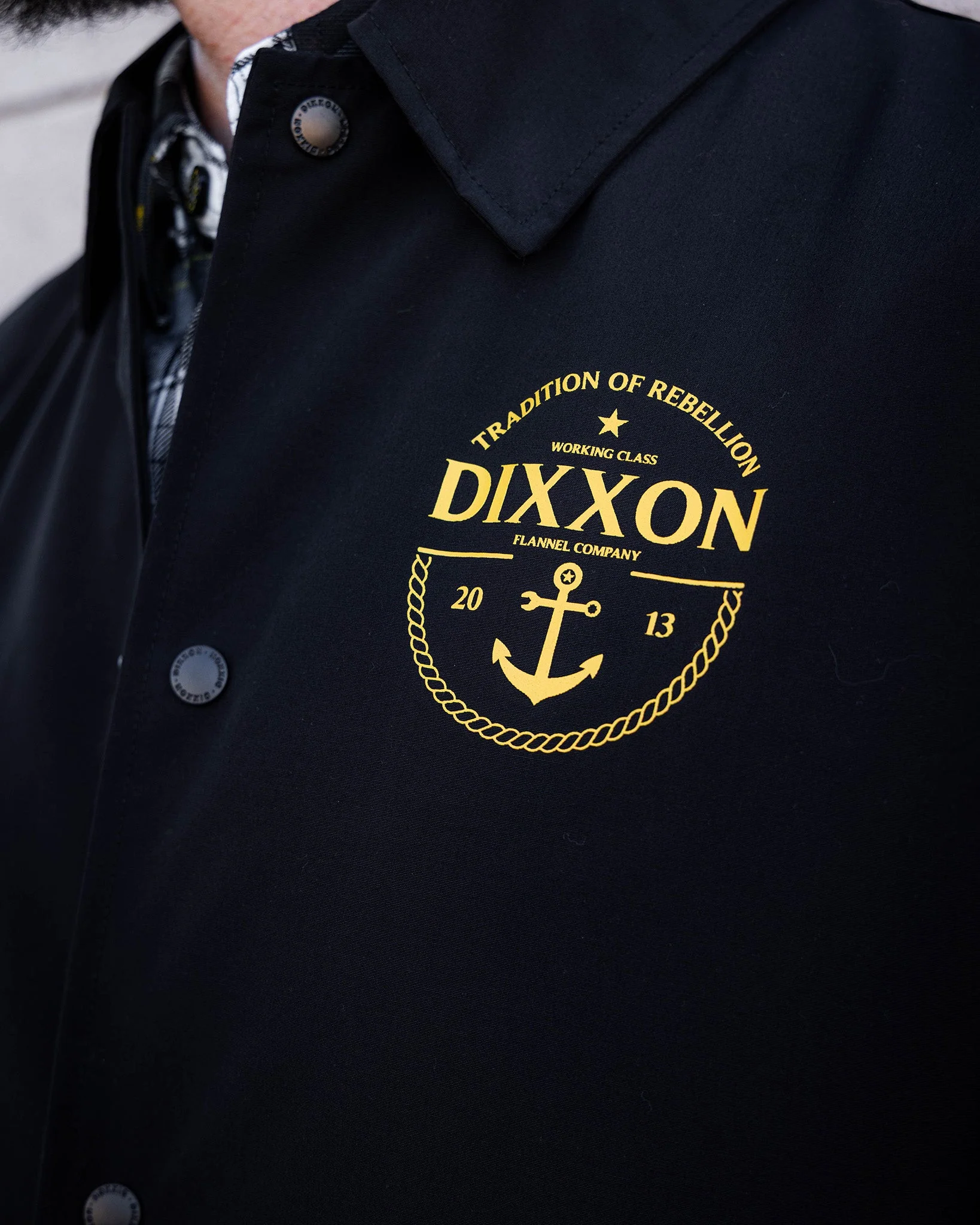 Gold Tradition of Rebellion Coaches Jacket - Black - Image 6