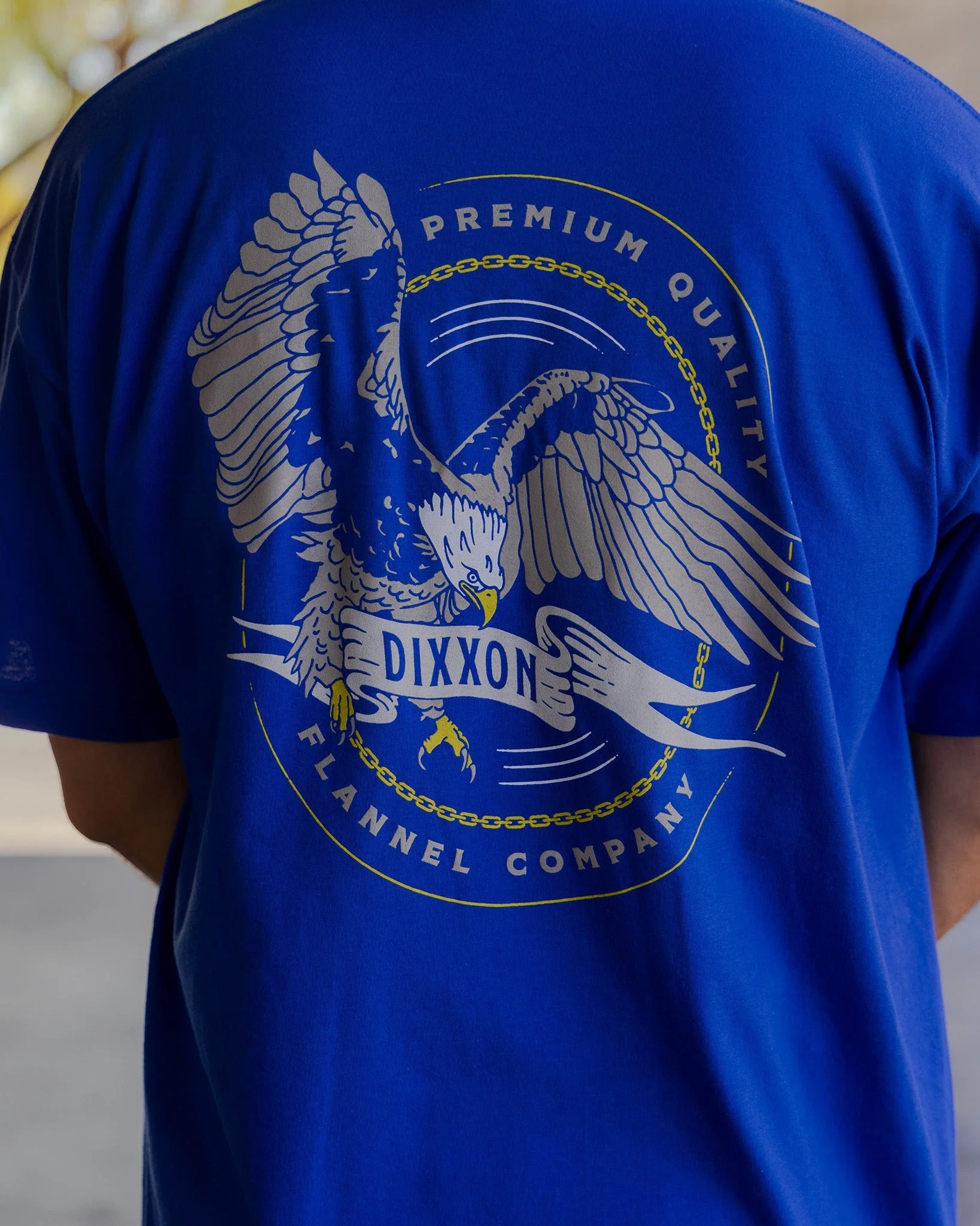 Gray Banner T-Shirt - Royal Blue - Image 2