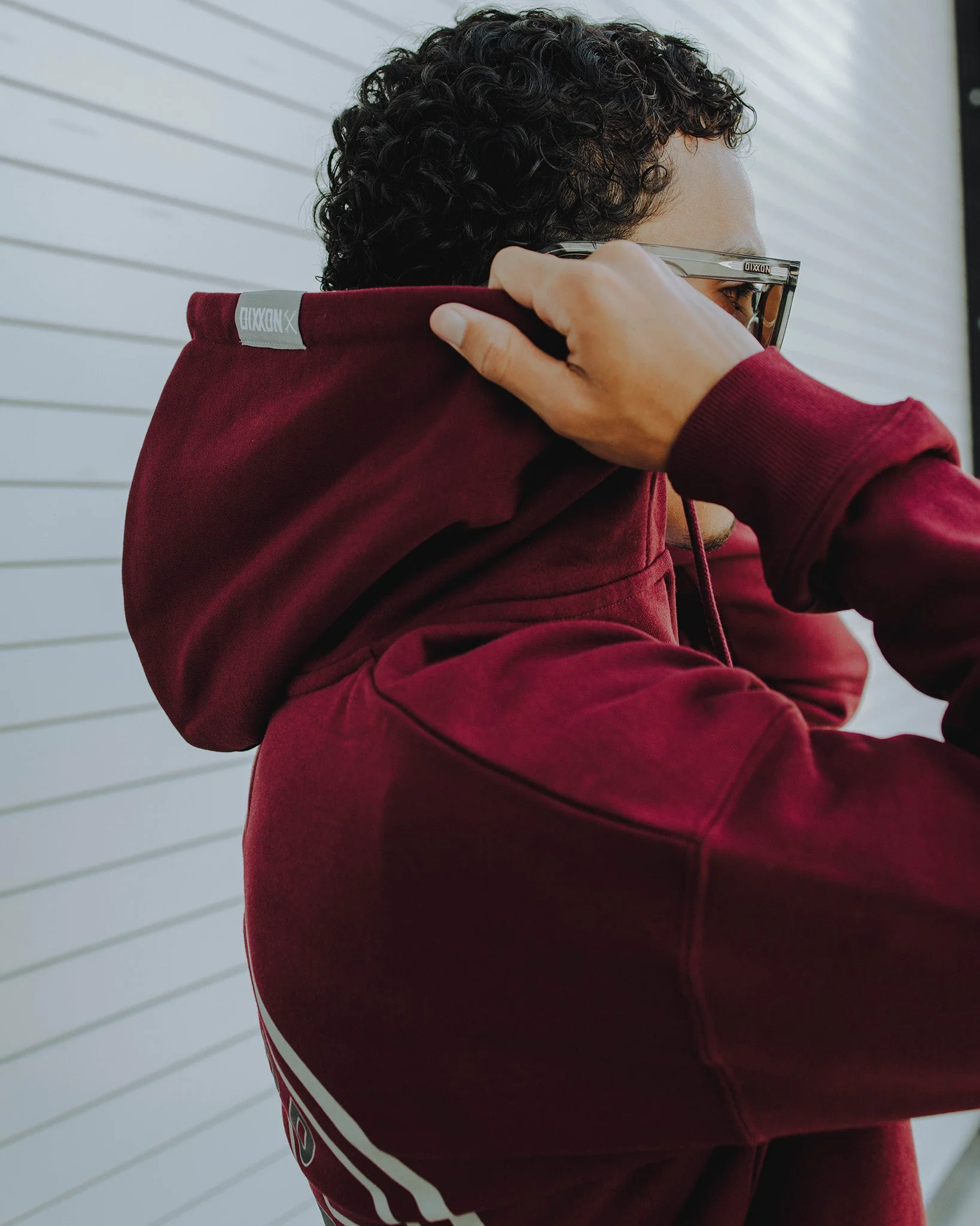 Gray & Black Corpo Zip Up - Maroon - Image 4