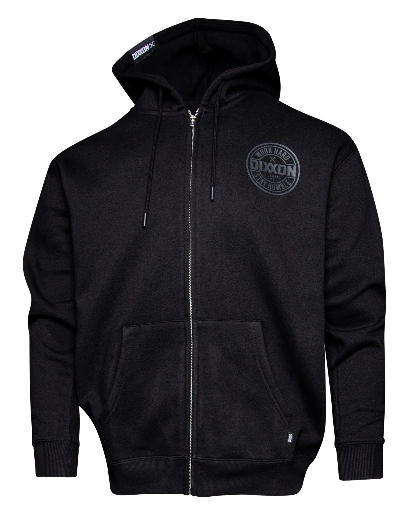 Gray Corpo Zip Up Hoodie - Black - Image 3