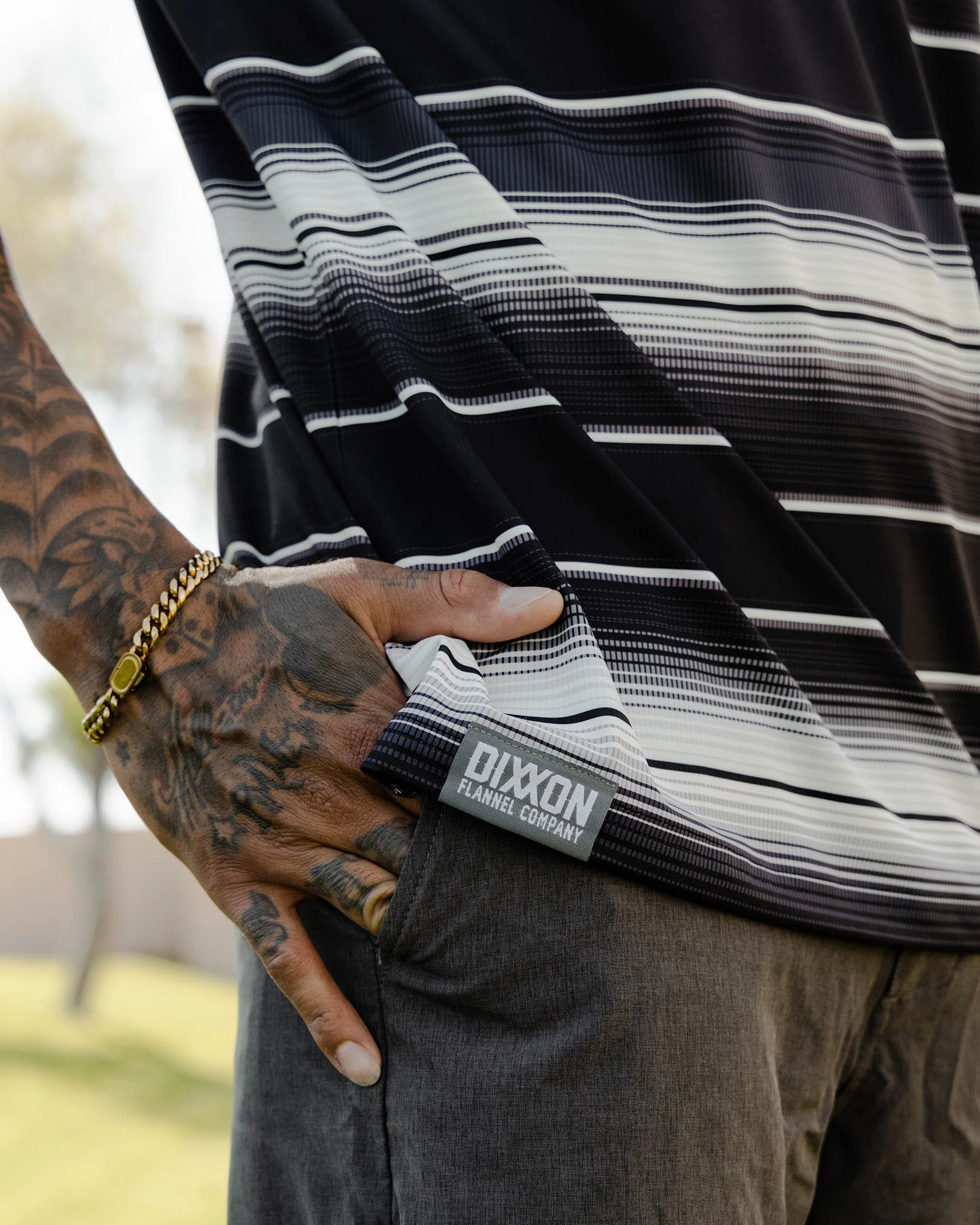 Gray Serape Party Polo - Image 3