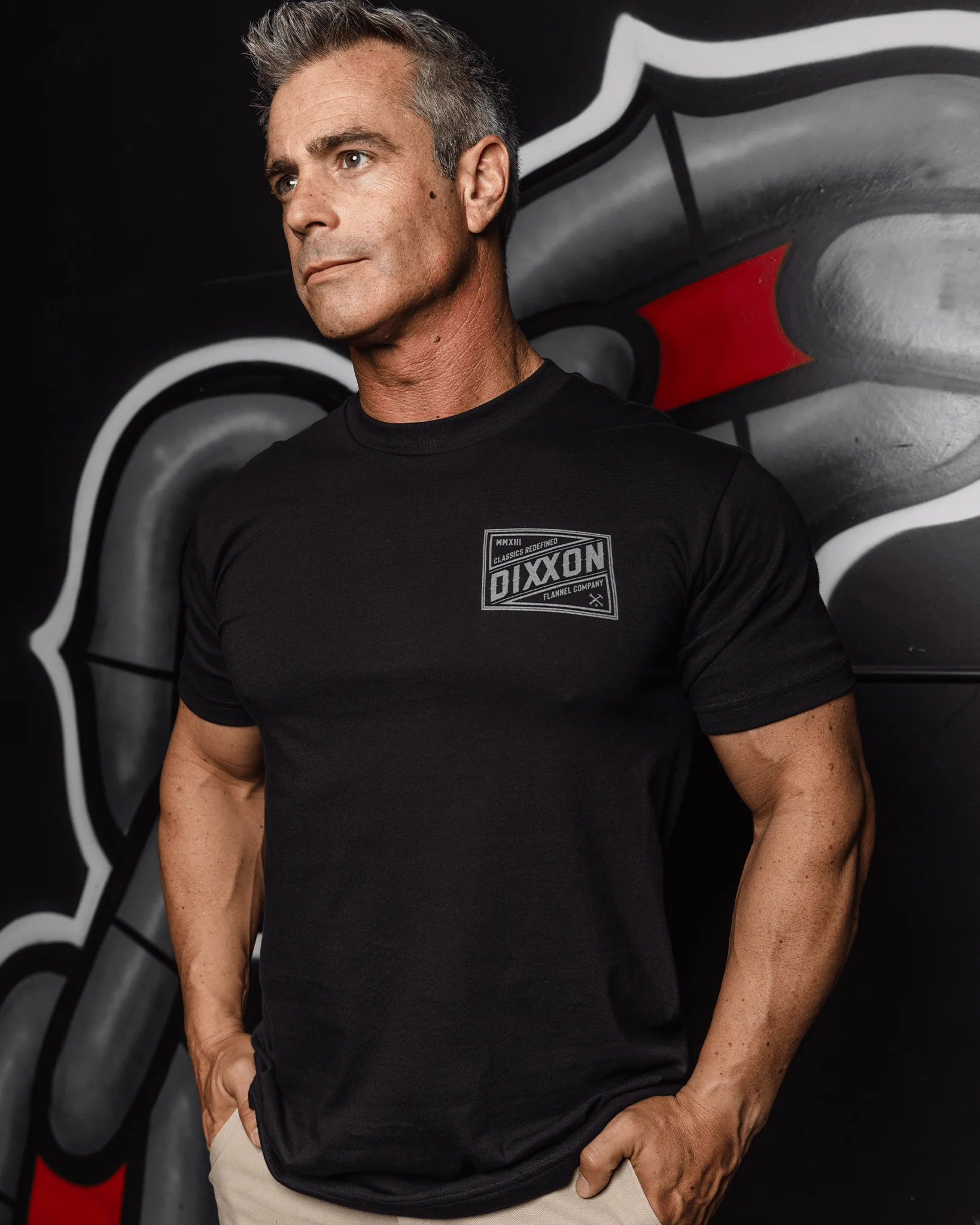 Grey Classic Billboard T-Shirt - Black - Image 2