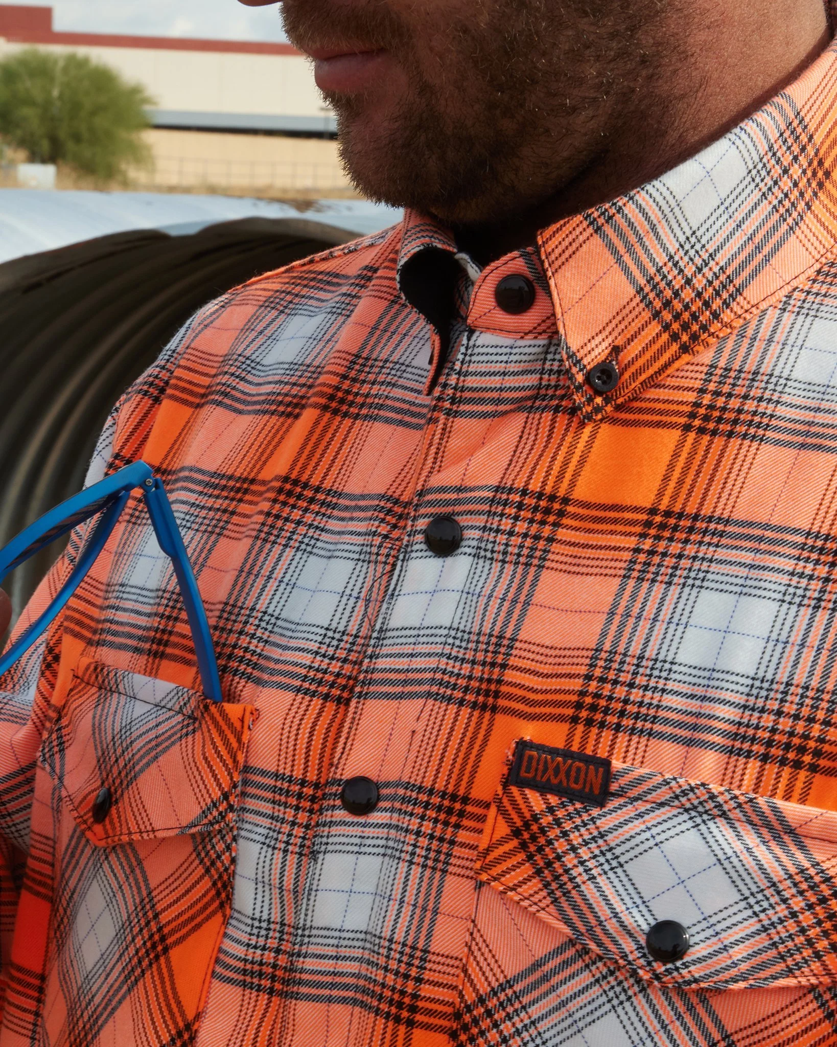 Guardian 2.0 Reversible Flannel Jacket - Orange - Image 5