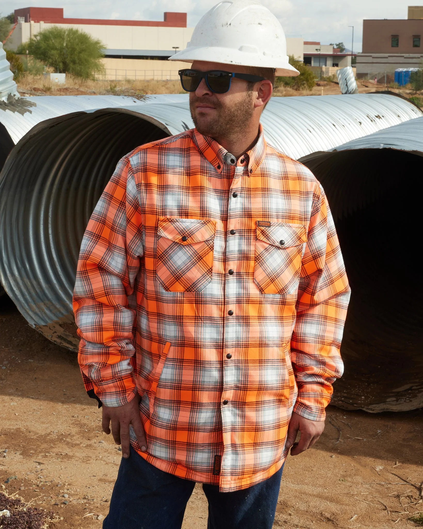 Guardian 2.0 Reversible Flannel Jacket - Orange - Image 7