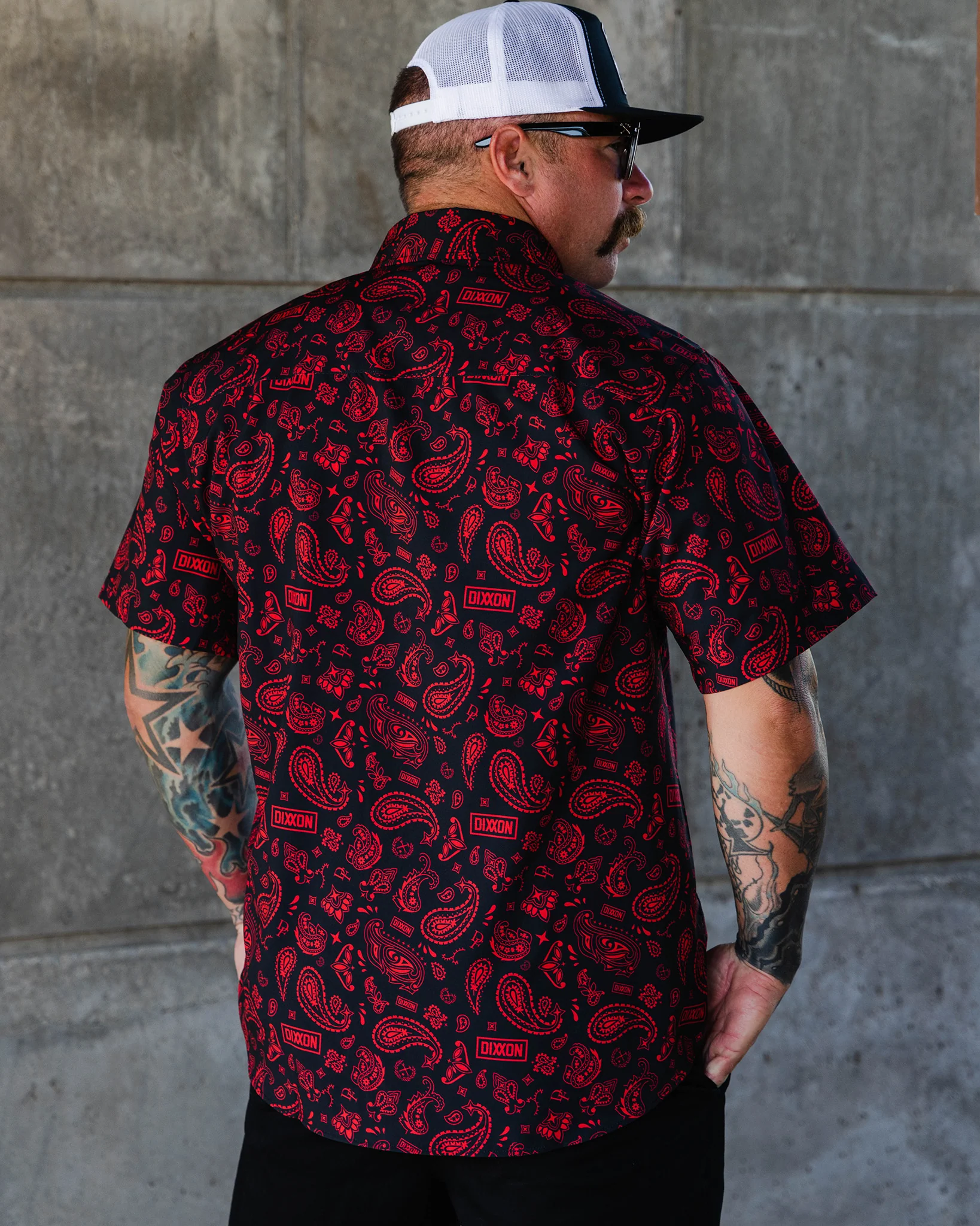 Hankie Party Shirt - Black & Red - Image 3