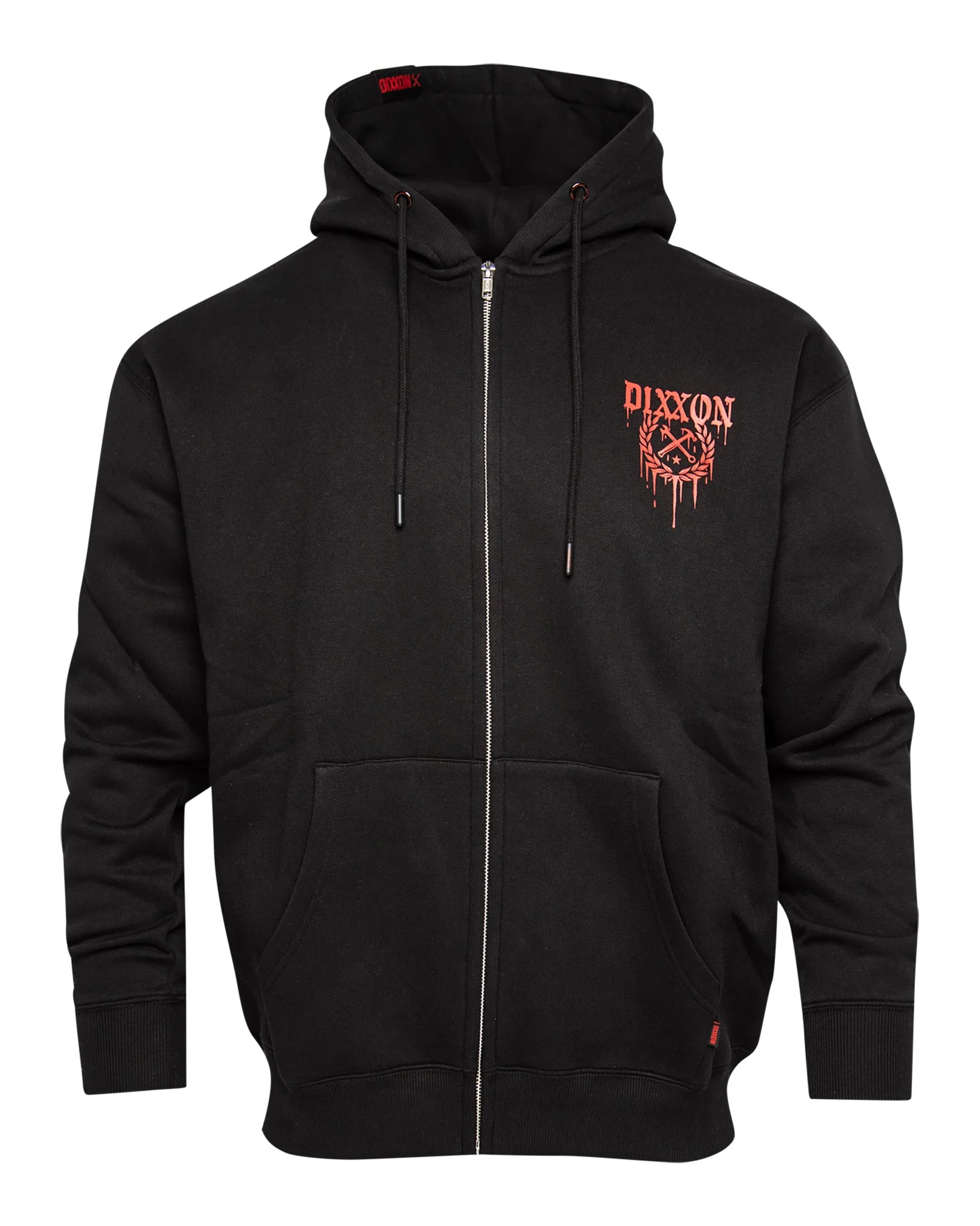 Terror Zip Up Hoodie - Black - Image 3