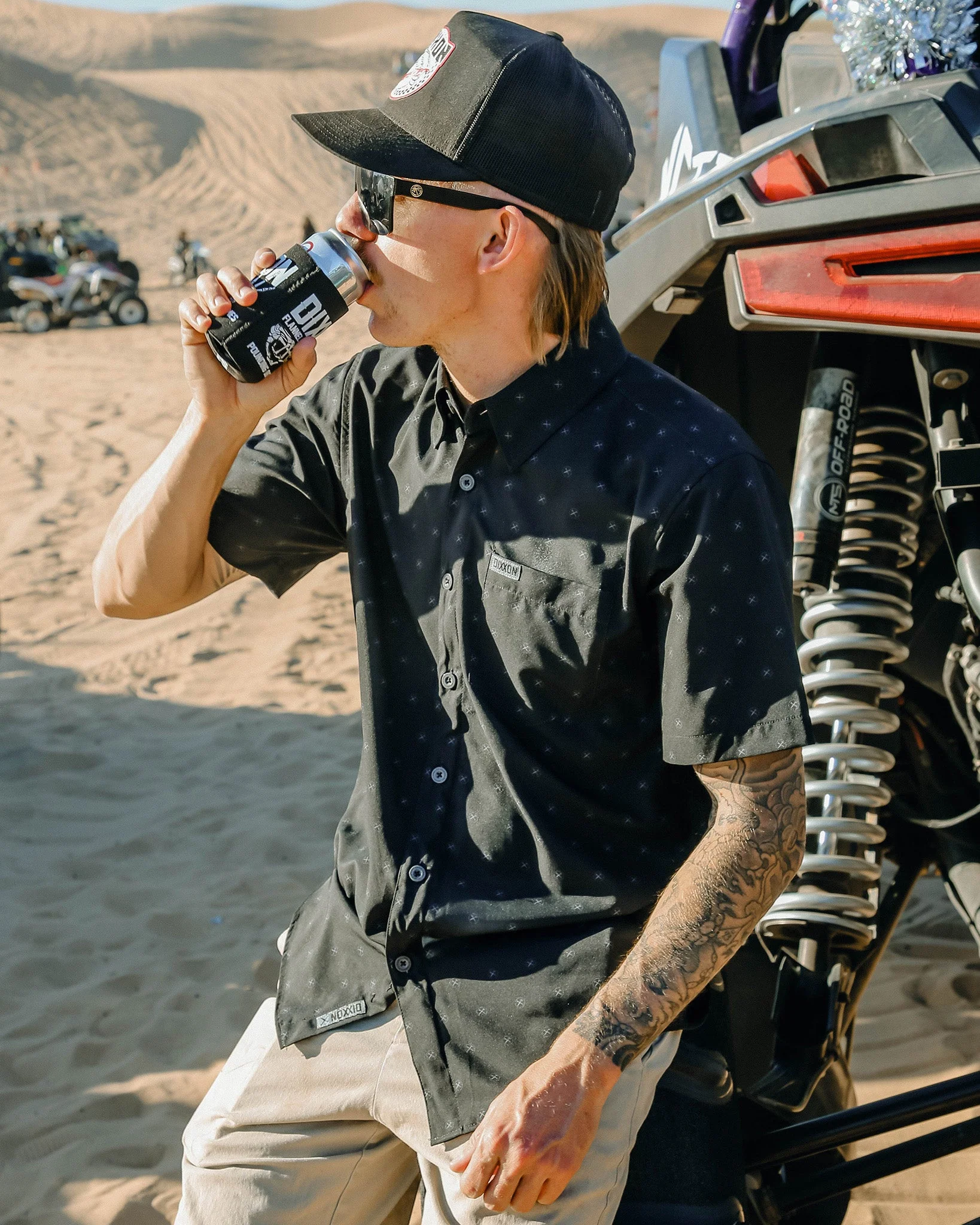 Huckster Party Shirt - Black & Gray - Image 8