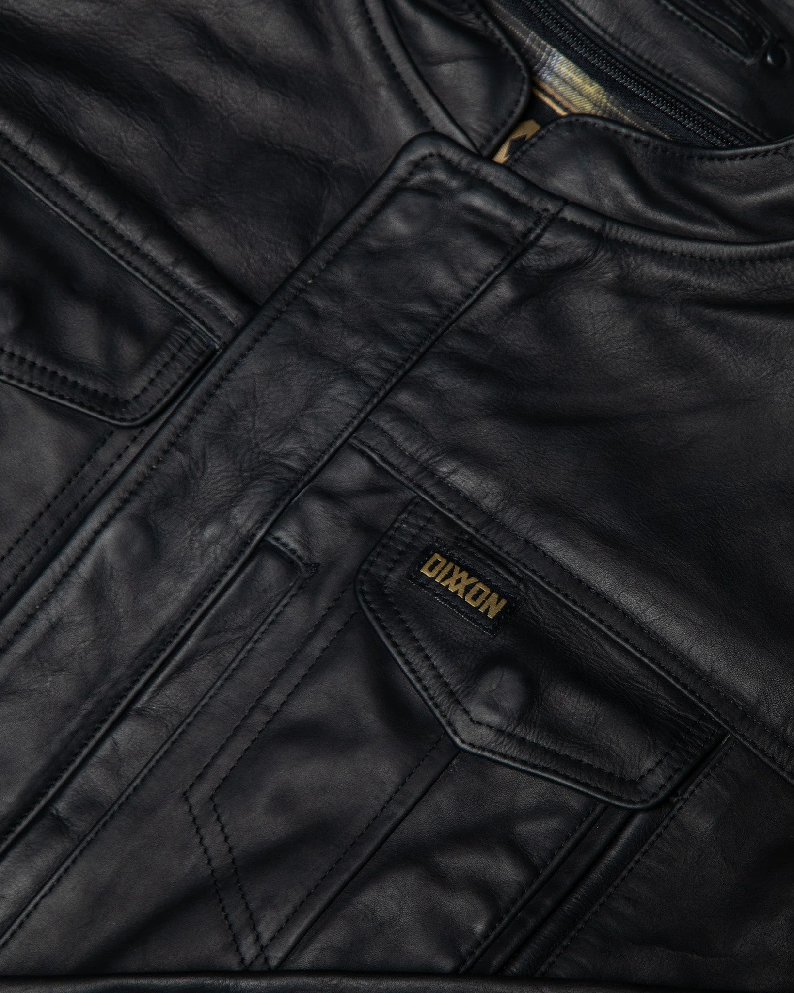 Hudson Leather Jacket - Black - Image 14