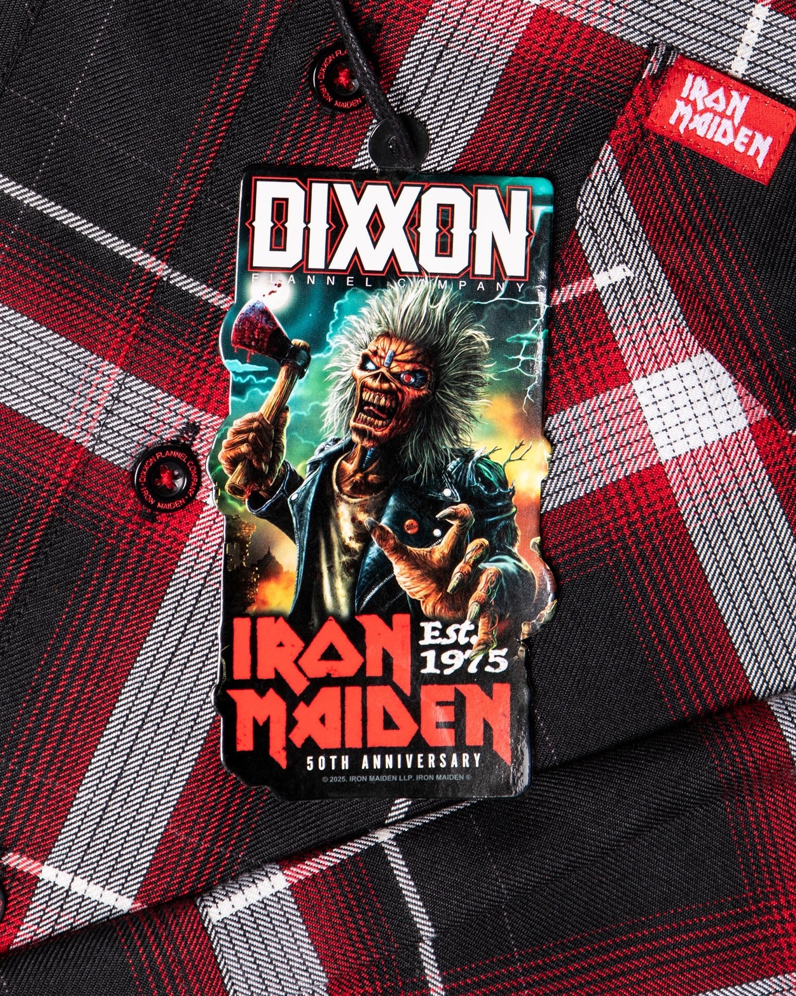 Iron Maiden 50th Anniversary Flannel - Image 8