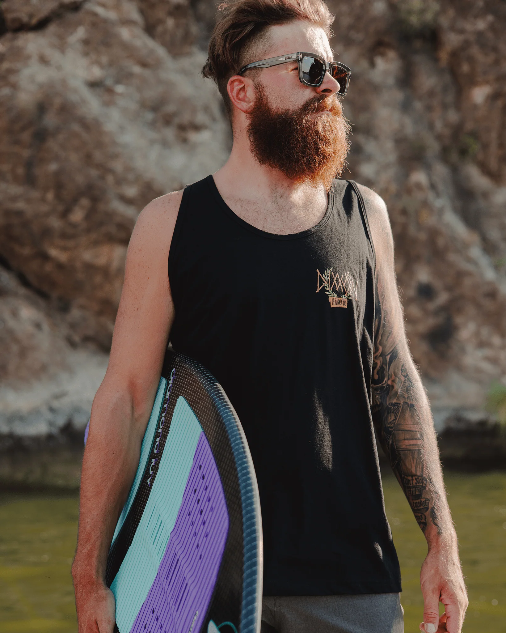 Keepin' The Surf Spirit Alive Eye Tank - Black - Image 5