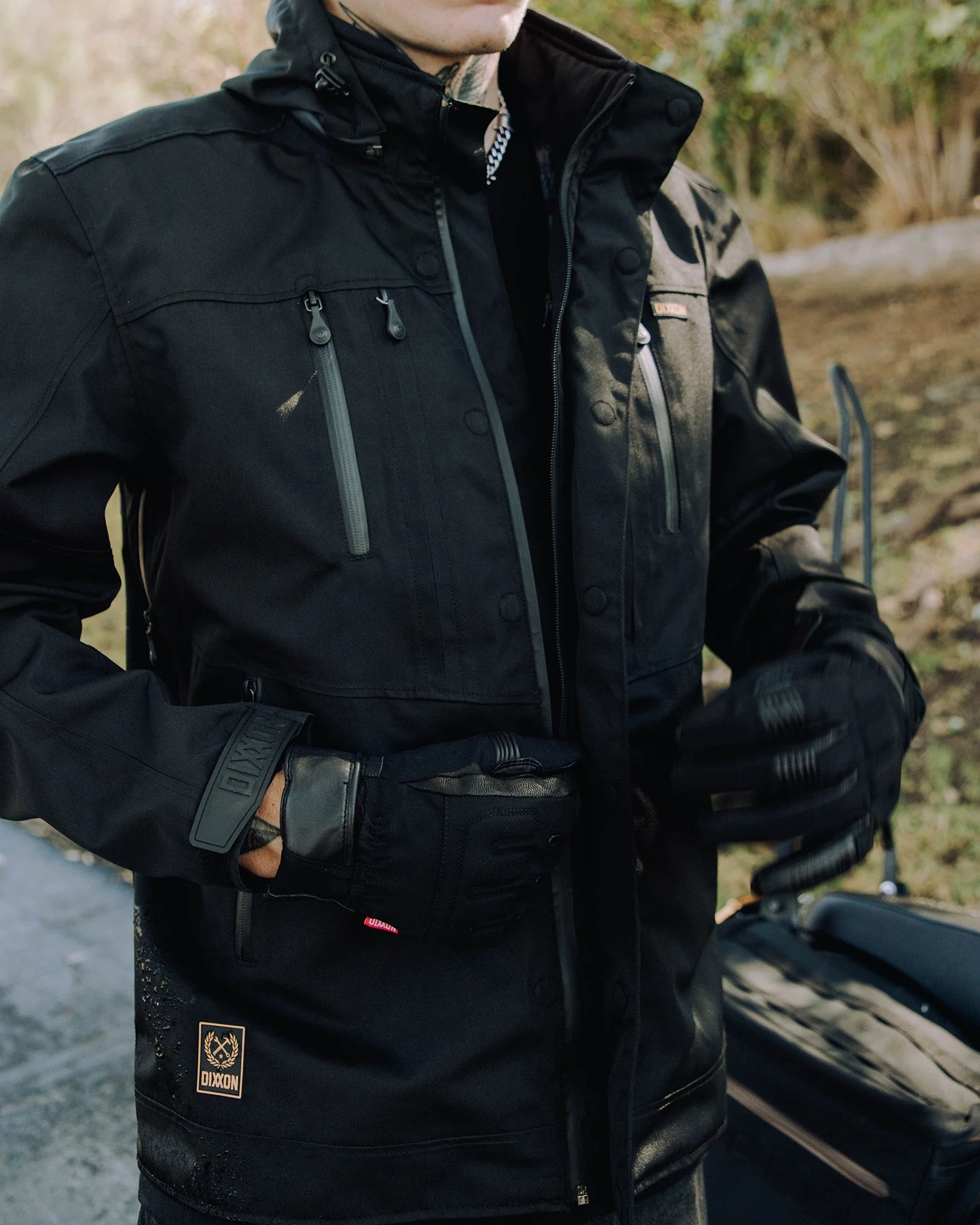 Laramie Leather Moto Gloves - Image 6