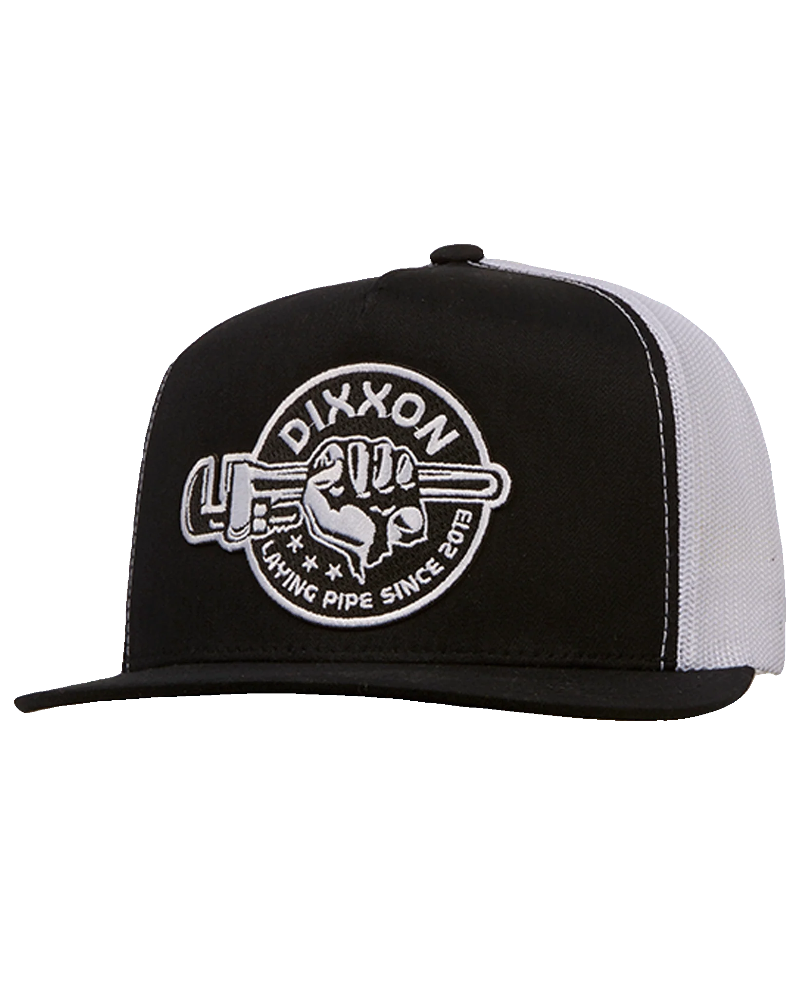 Laying Pipe Flat Bill Trucker Snapback - Image 2