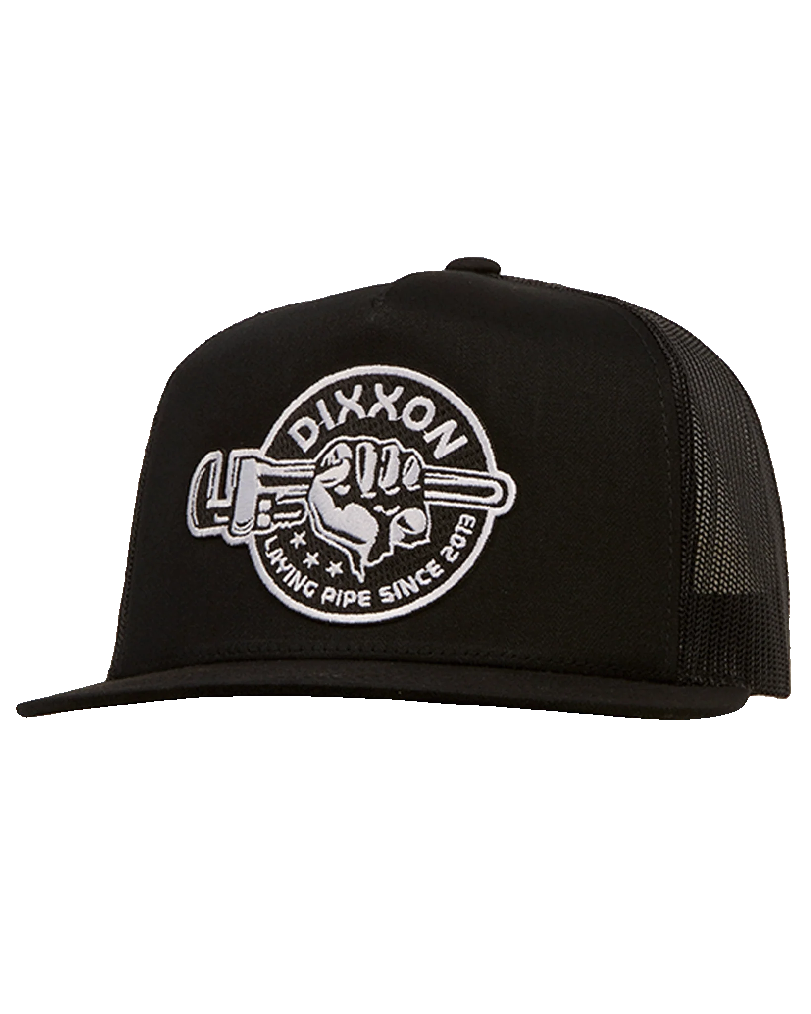 Laying Pipe Flat Bill Trucker Snapback - Image 3