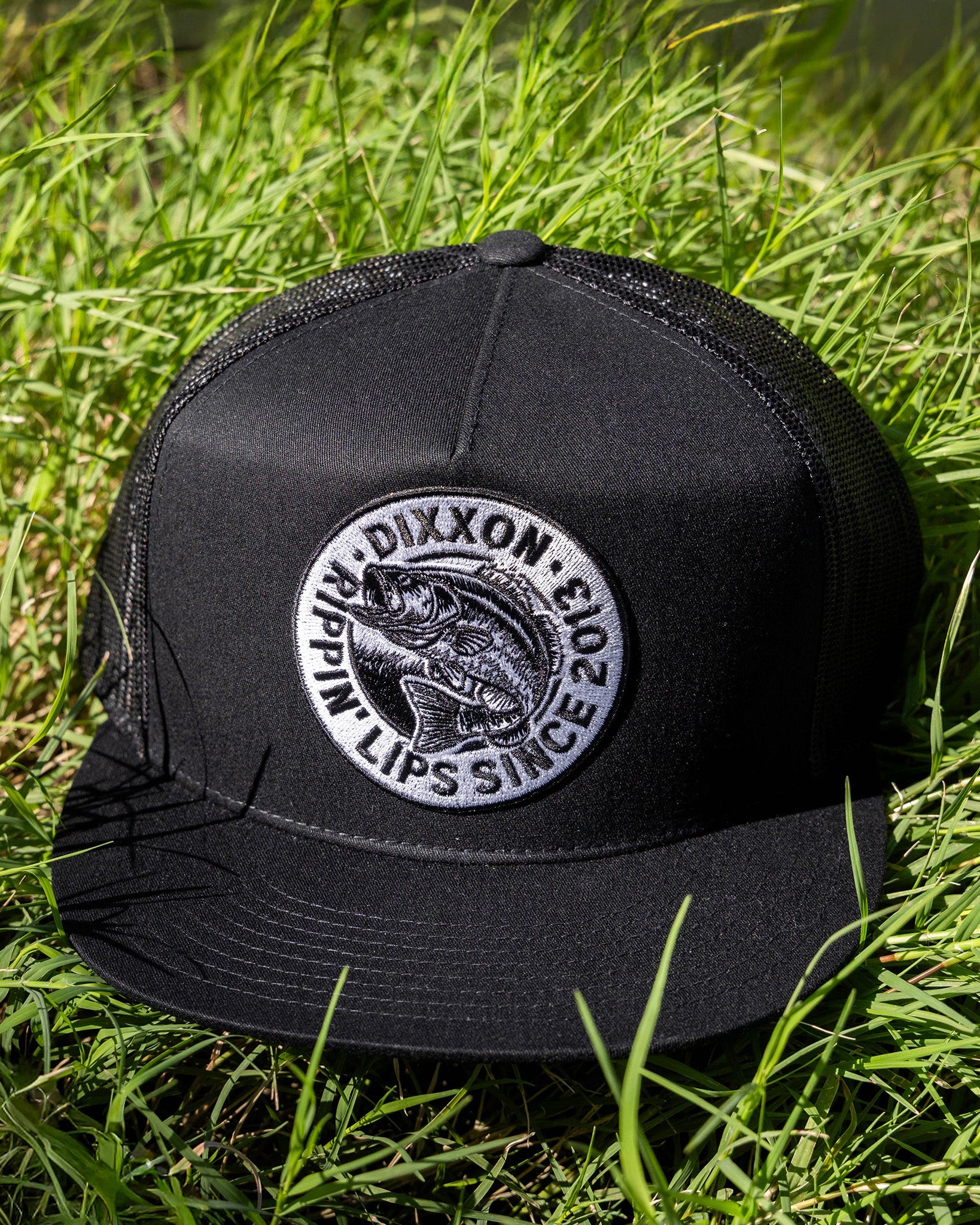 Lip Ripper Flat Bill Trucker Snapback - Black & White - Image 2