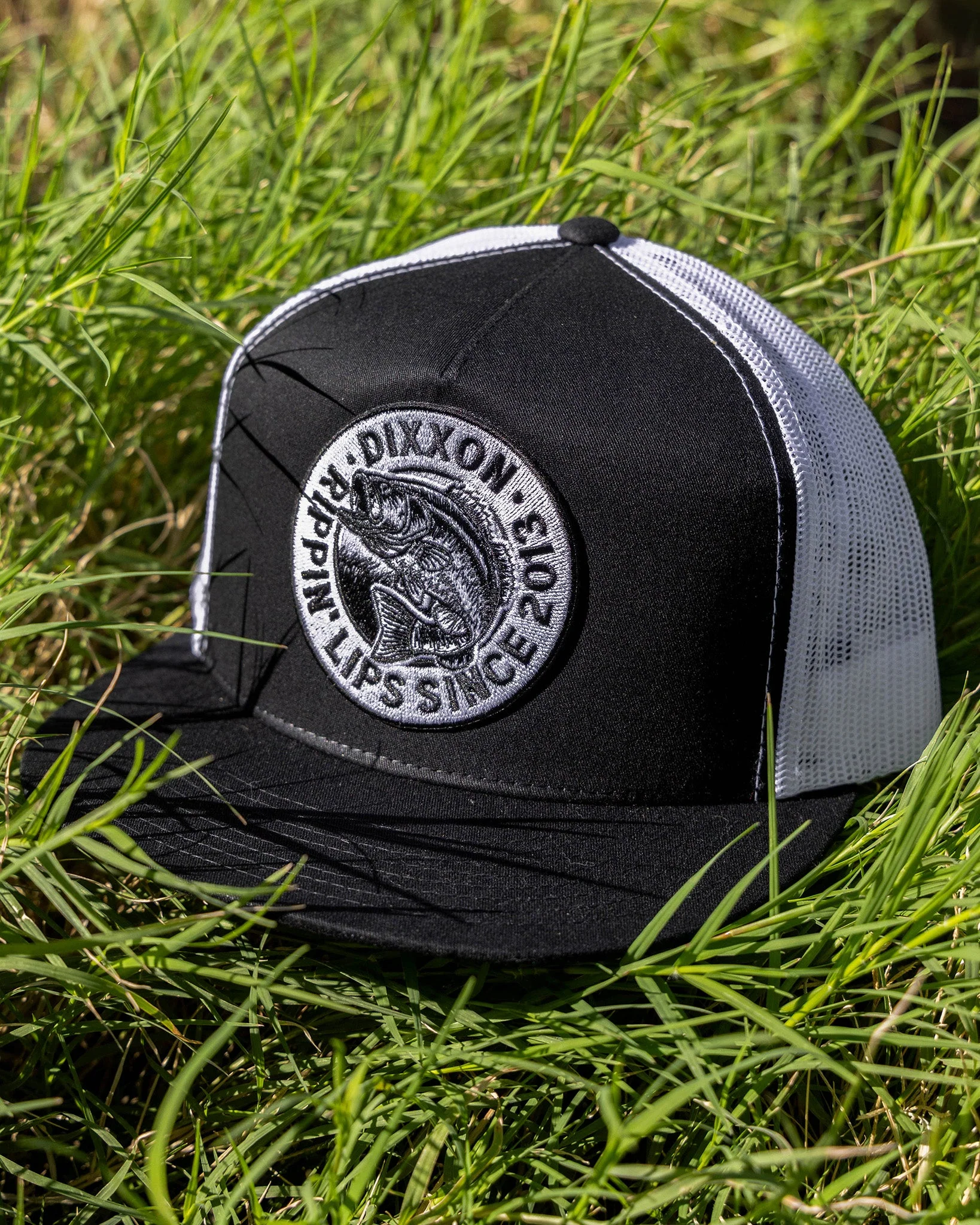 Lip Ripper Flat Bill Trucker Snapback - Black & White - Image 3