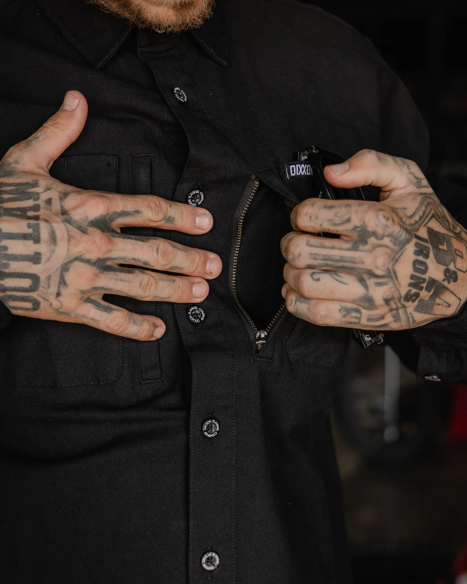 Work Shirt Long Sleeve - Black - Image 4