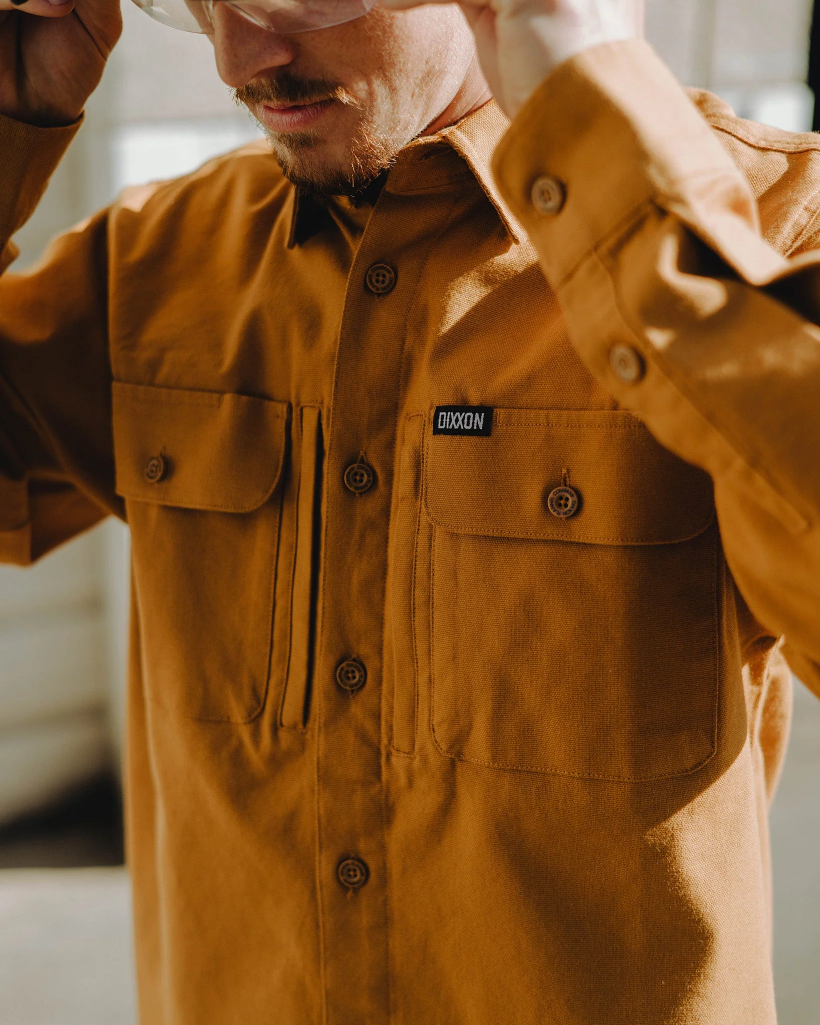 Work Shirt Long Sleeve - Camel - Image 3