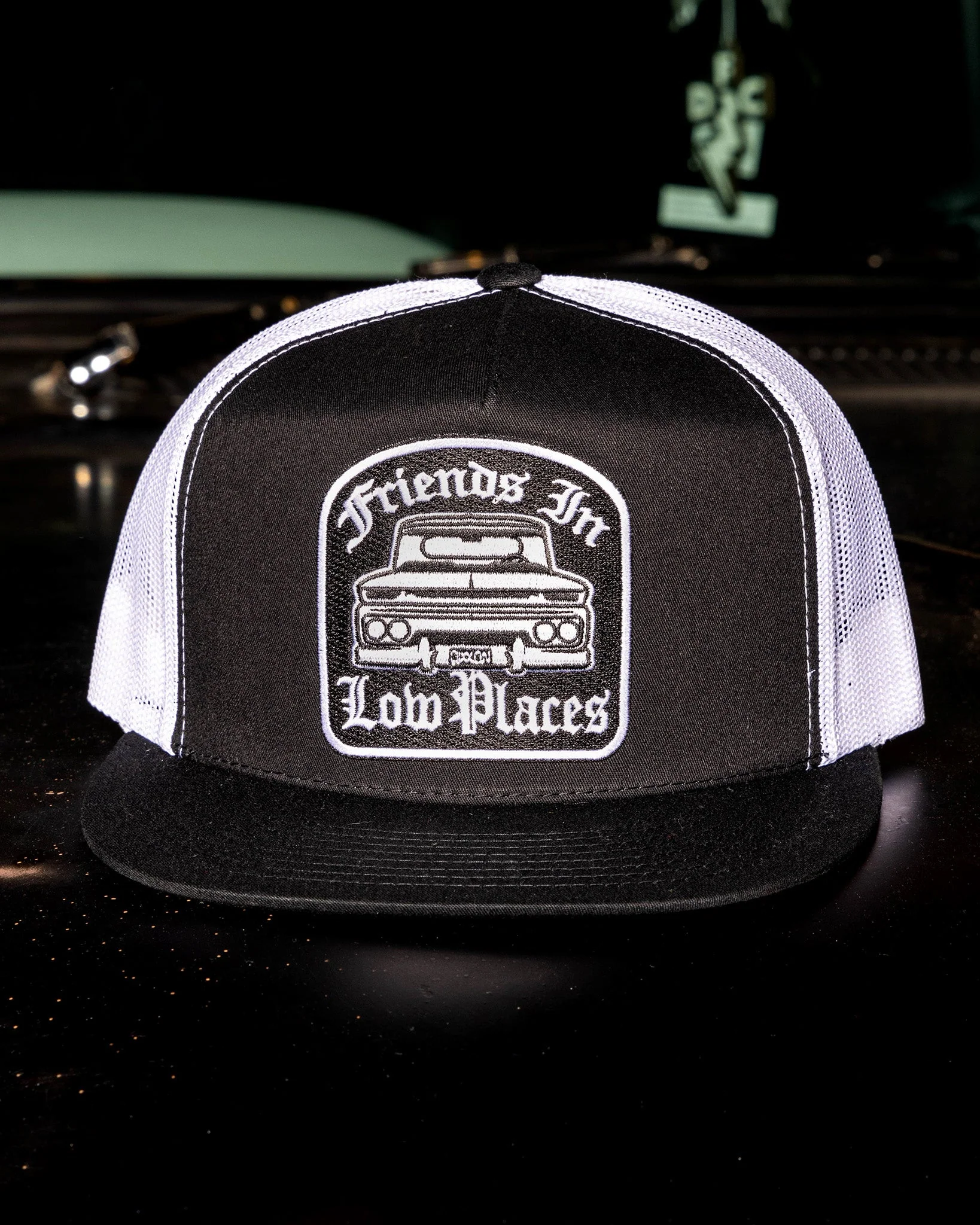 Low Places Flat Bill Trucker Snapback - Image 4