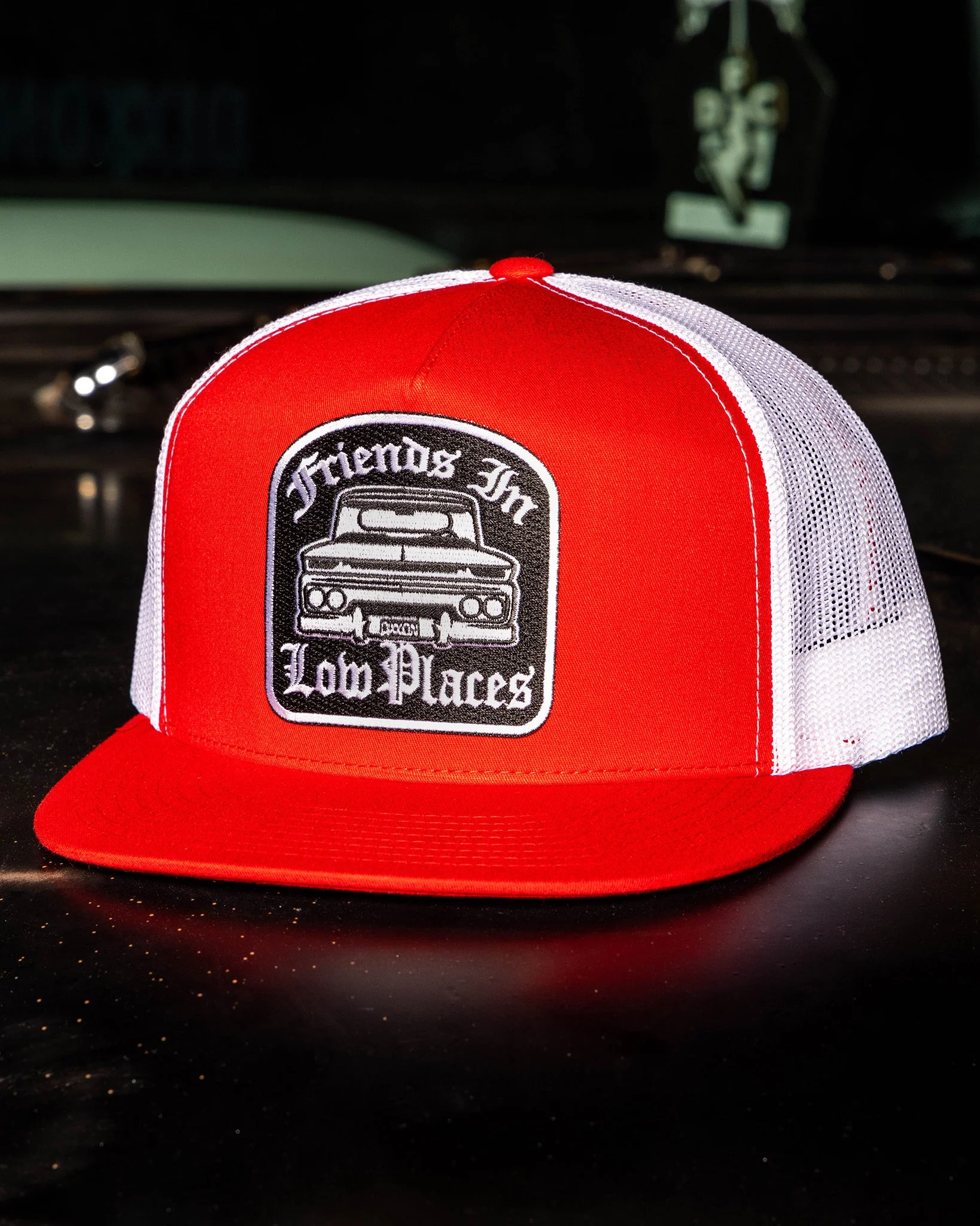 Low Places Flat Bill Trucker Snapback - Image 5