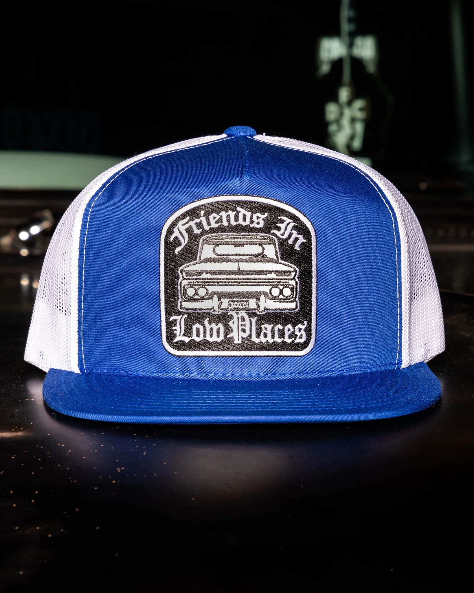 Low Places Flat Bill Trucker Snapback - Image 6