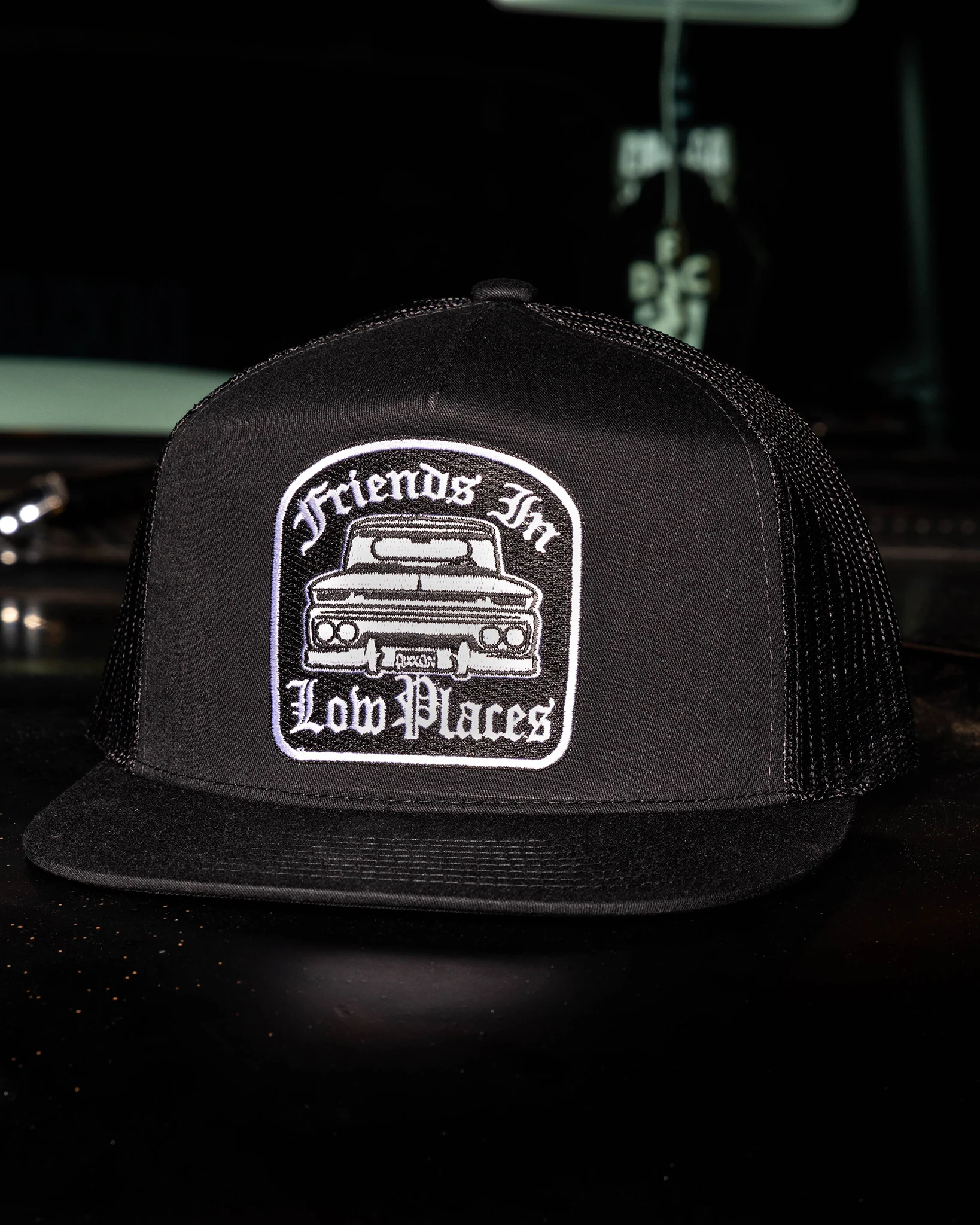Low Places Flat Bill Trucker Snapback - Image 8