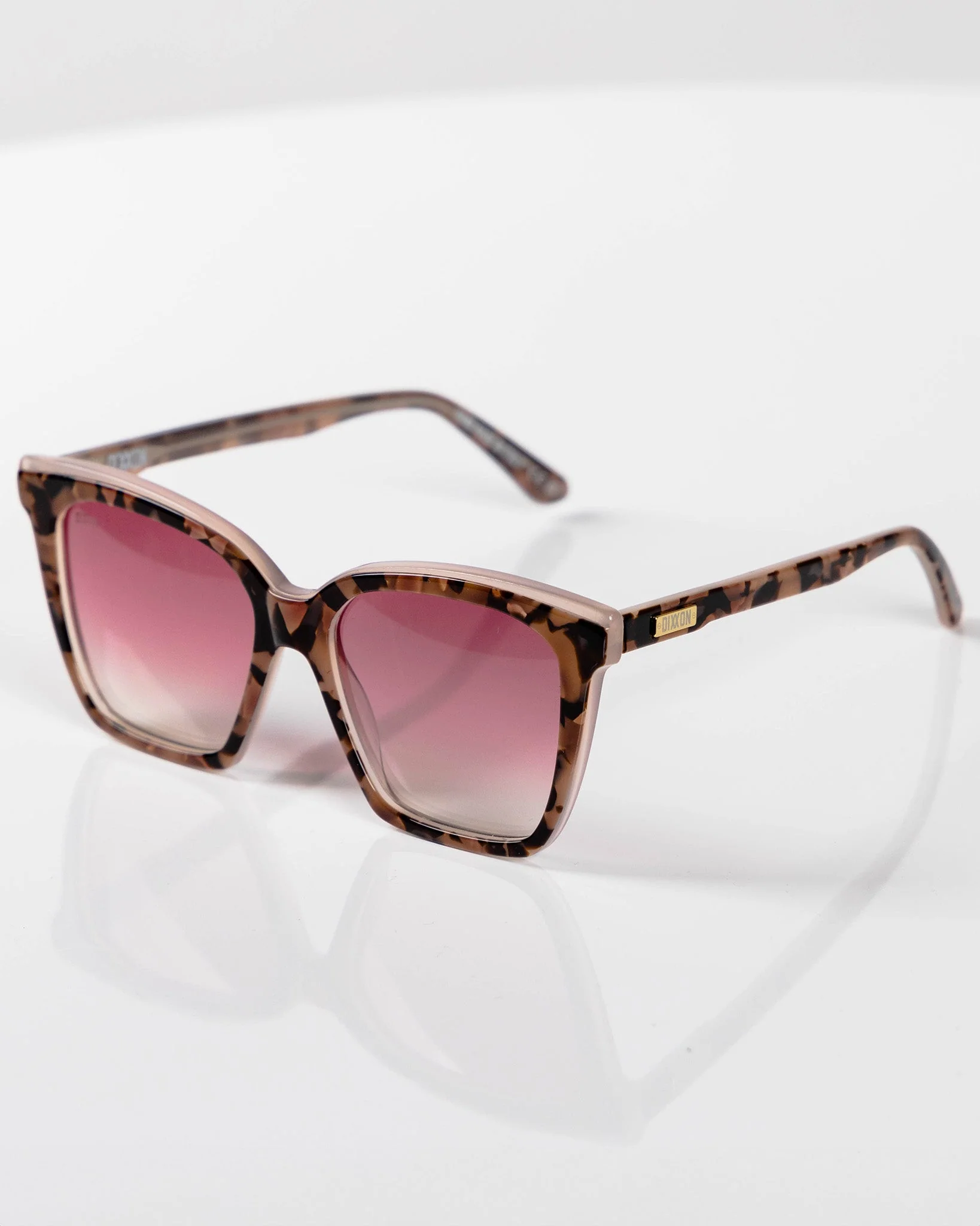 Luna Sunglasses - Mauve Tortoise & Pink Gradient - Image 5