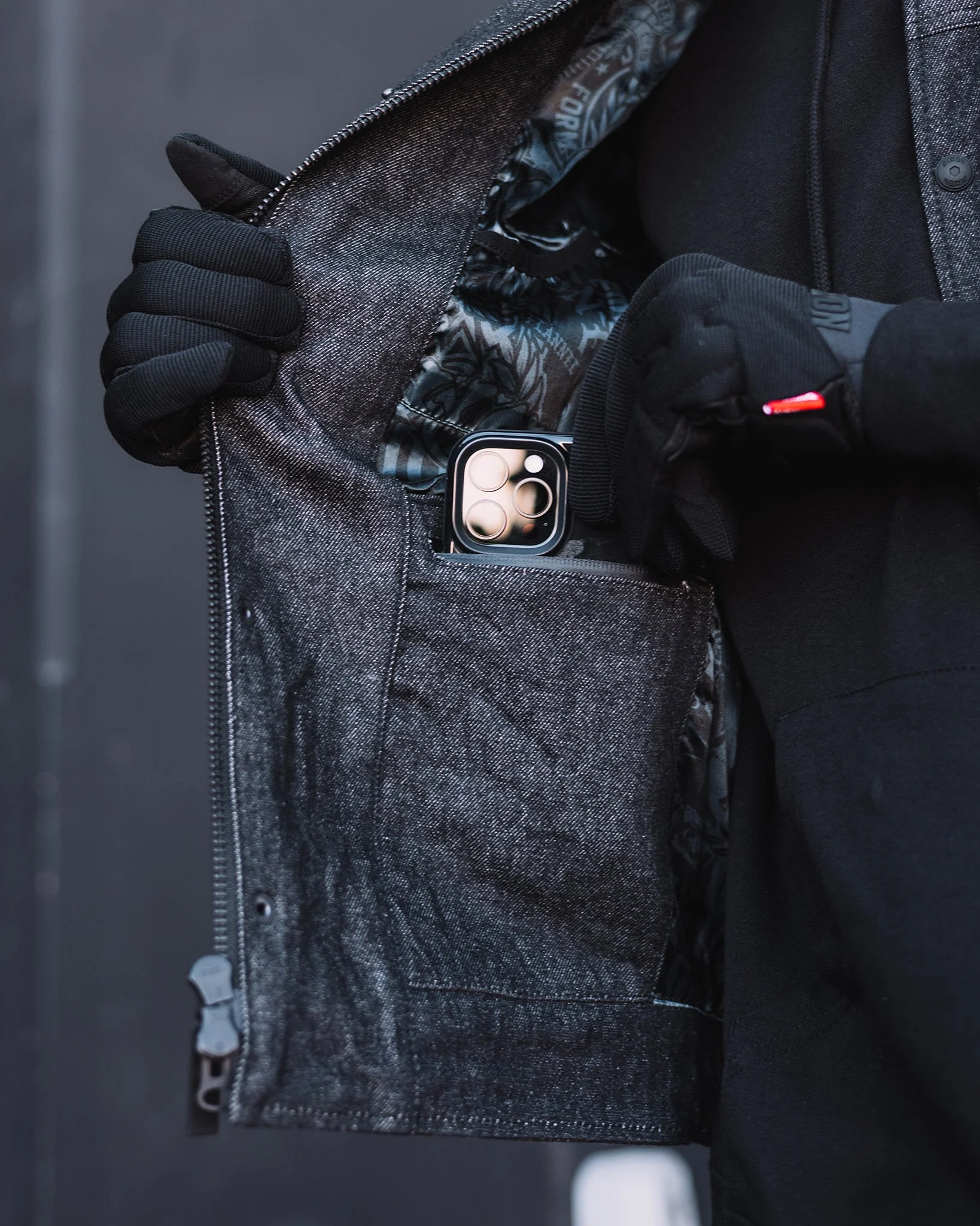 Miller Denim Vest - Black - Image 3
