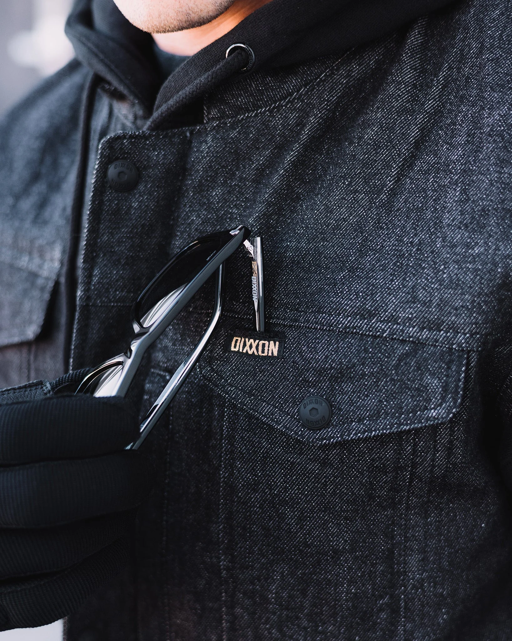 Miller Denim Vest - Black - Image 4