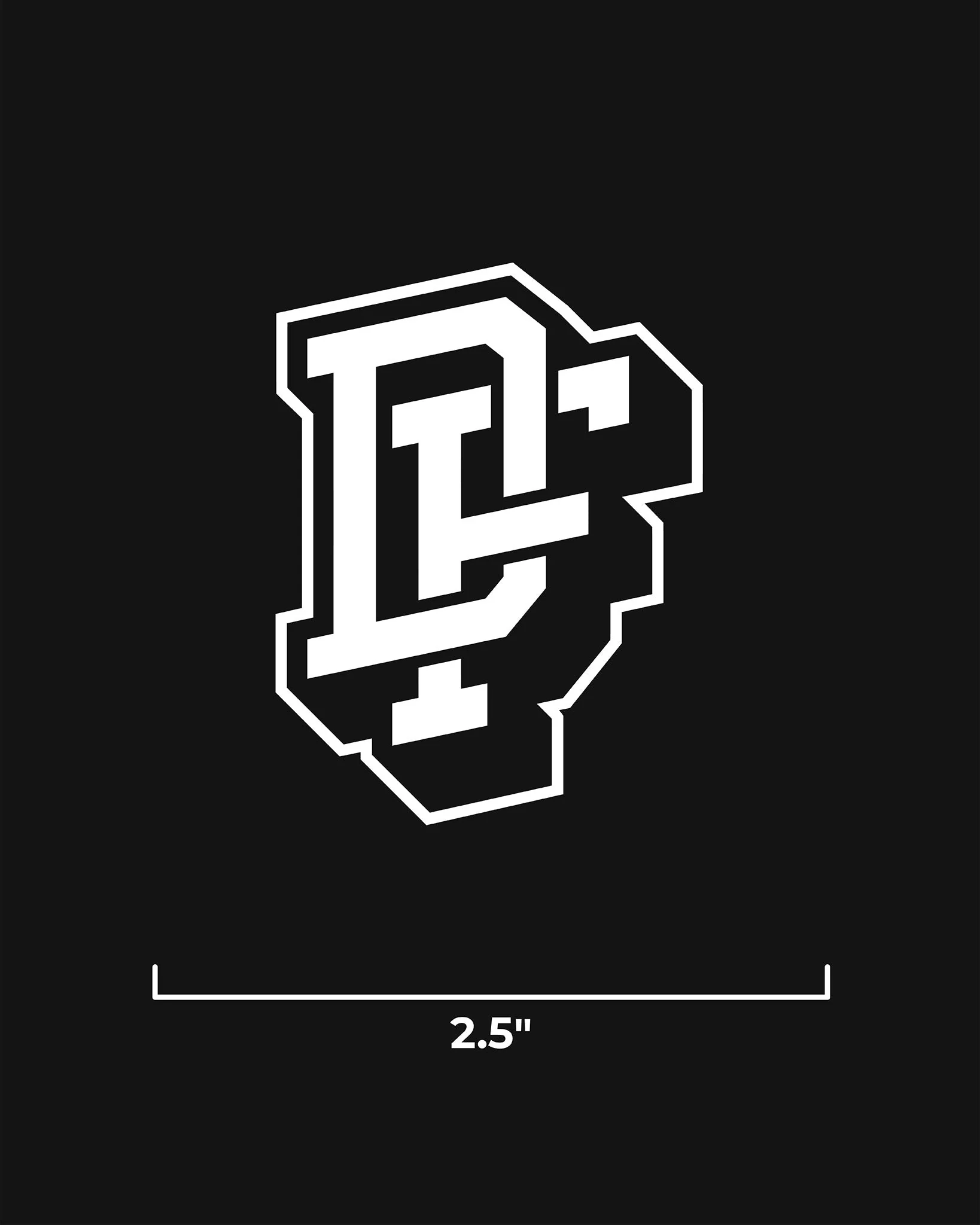 Monogram 2.5" Die Cut Sticker - Image 2