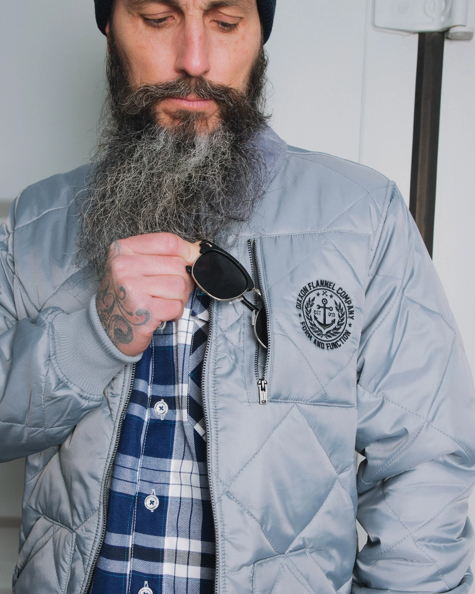 Morning Fog Diamond Stitch Quilted Jacket - Image 7