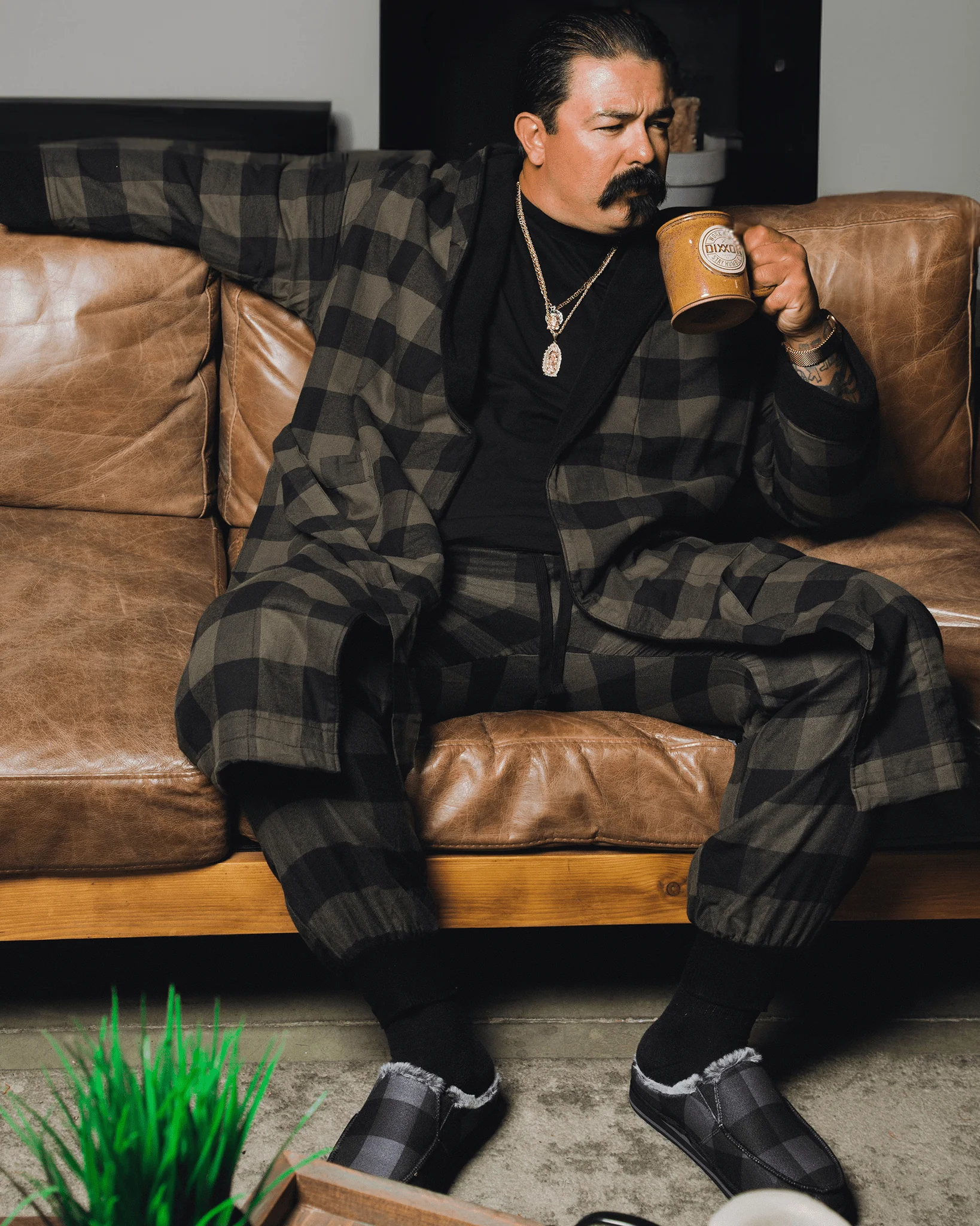 Murked Fleece-Lined Robe - Image 3