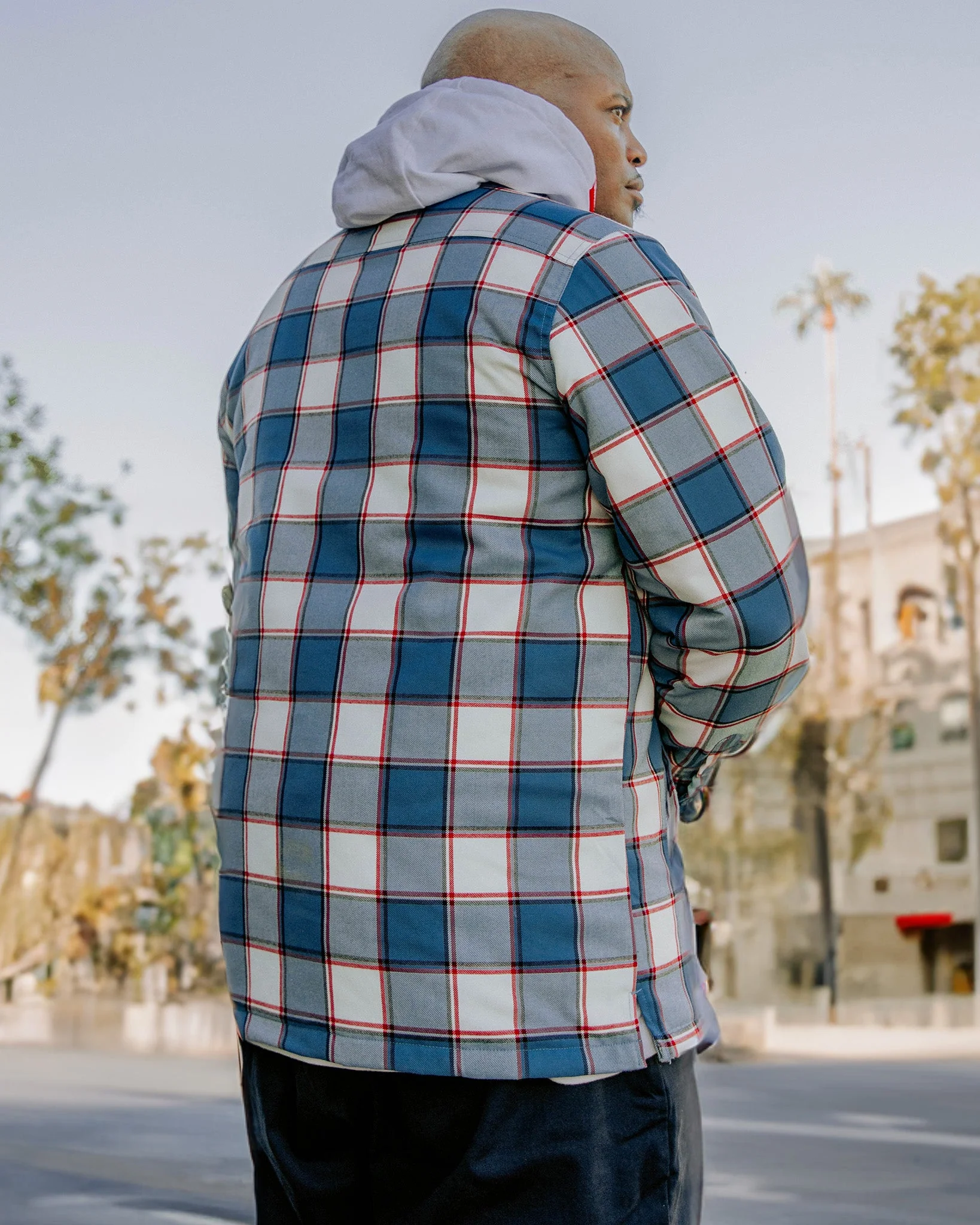 Neighborhood Hooded Flannel Jacket - Image 3