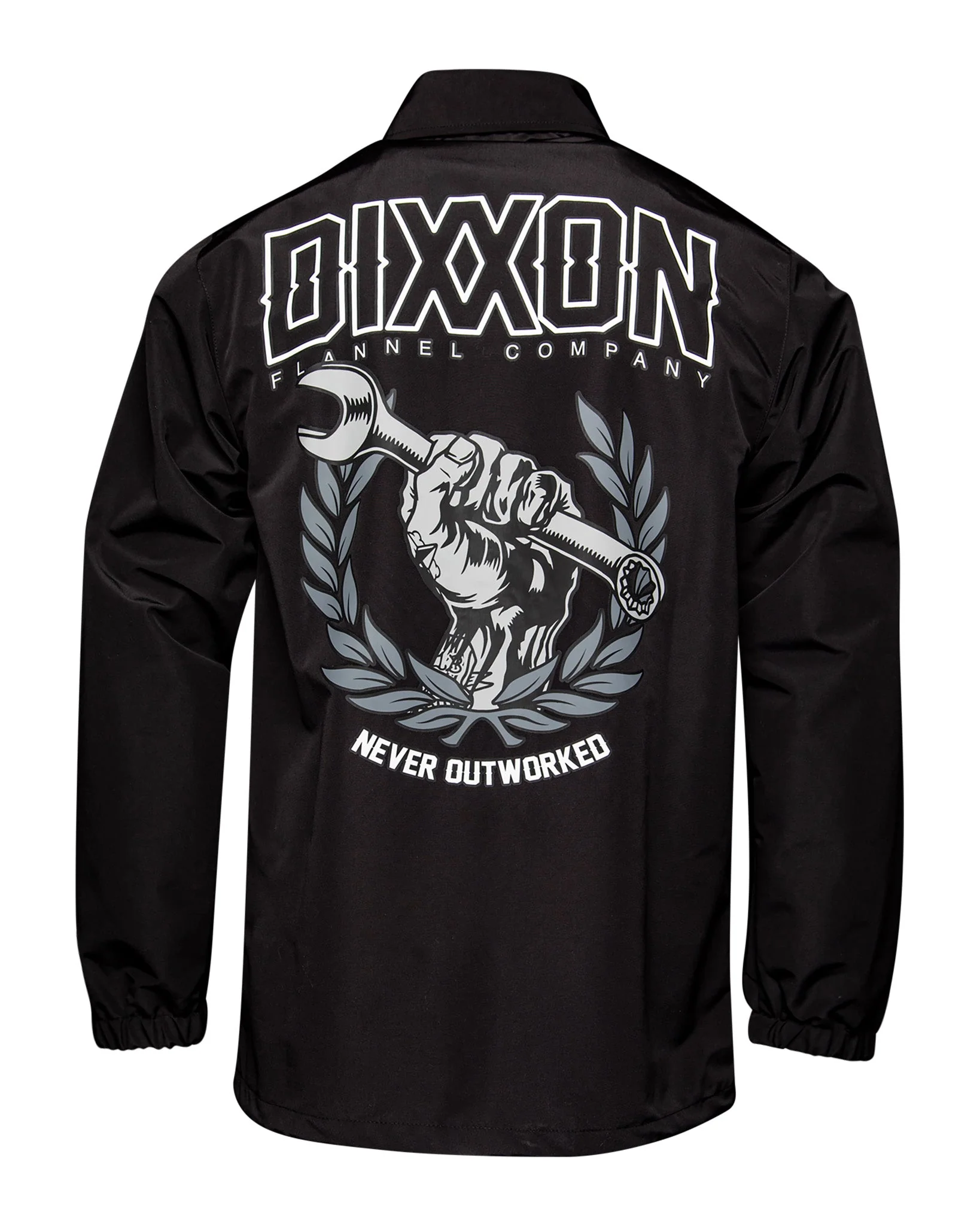 Never Outworked Coaches Jacket - Black - Image 2