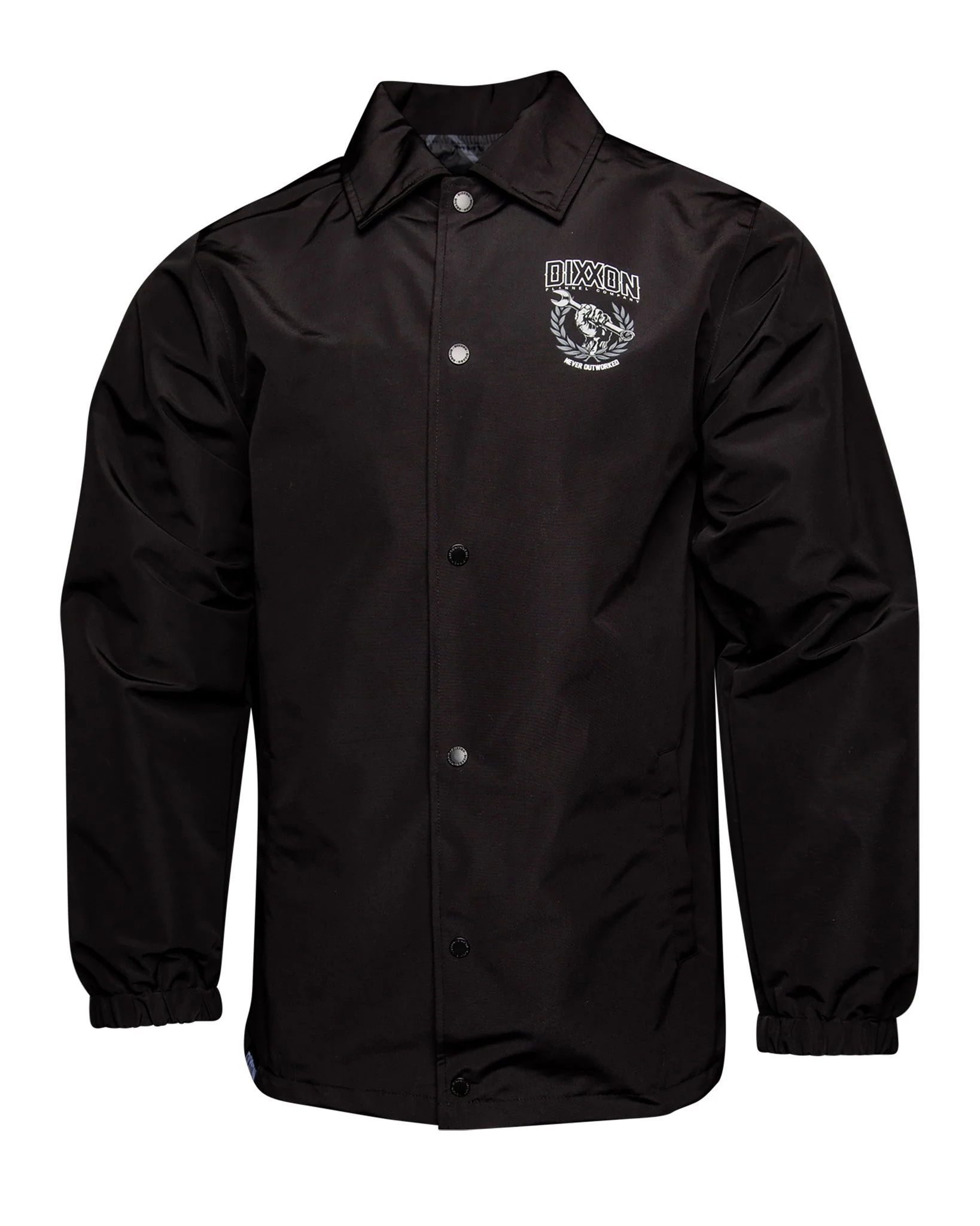 Never Outworked Coaches Jacket - Black - Image 3