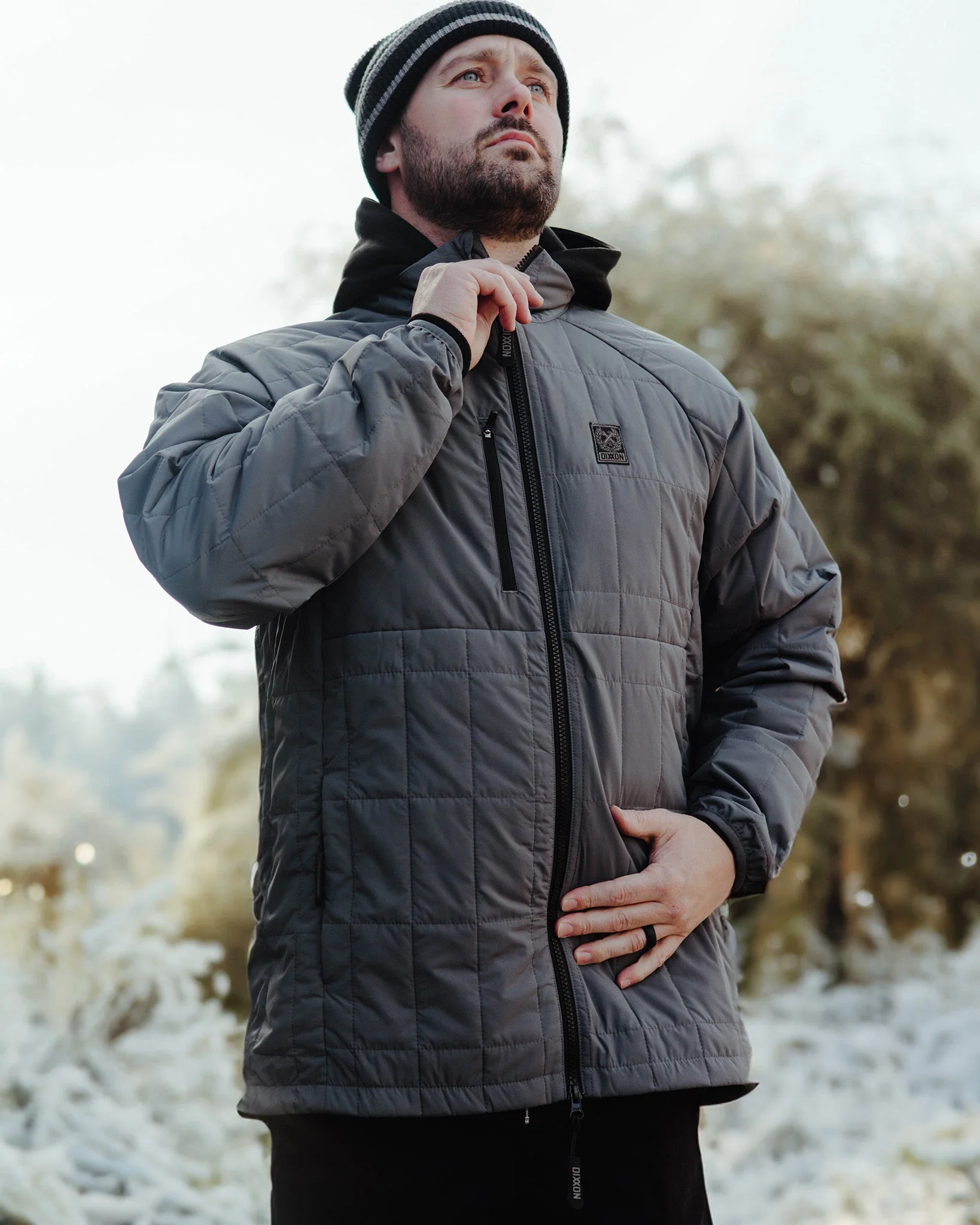 Nomad Puffer Jacket - Gray - Image 10