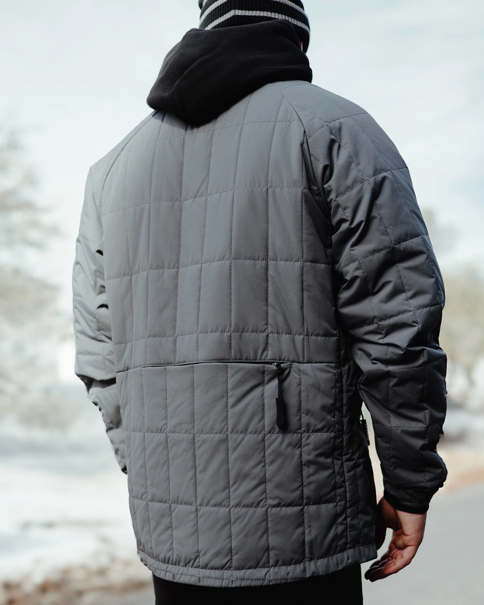 Nomad Puffer Jacket - Gray - Image 2