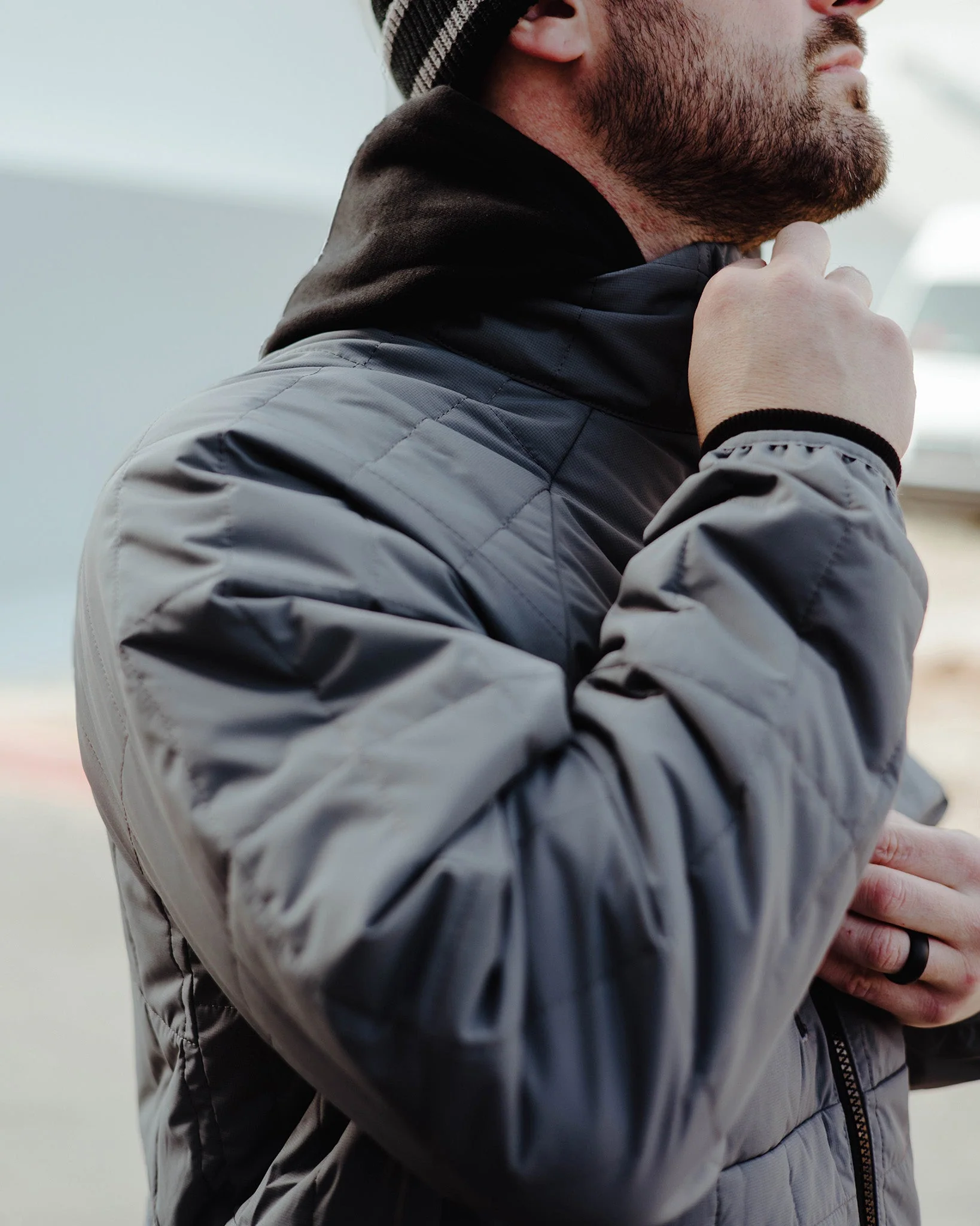 Nomad Puffer Jacket - Gray - Image 6