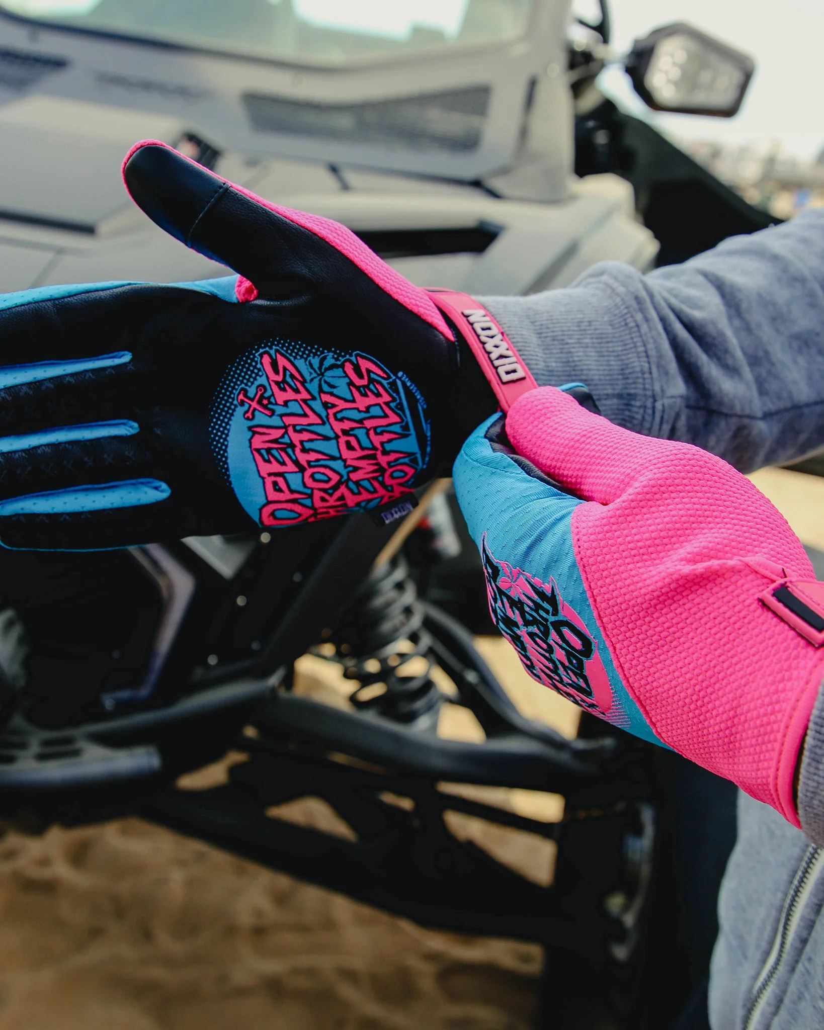 Open Bottles Moto Gloves - Image 3