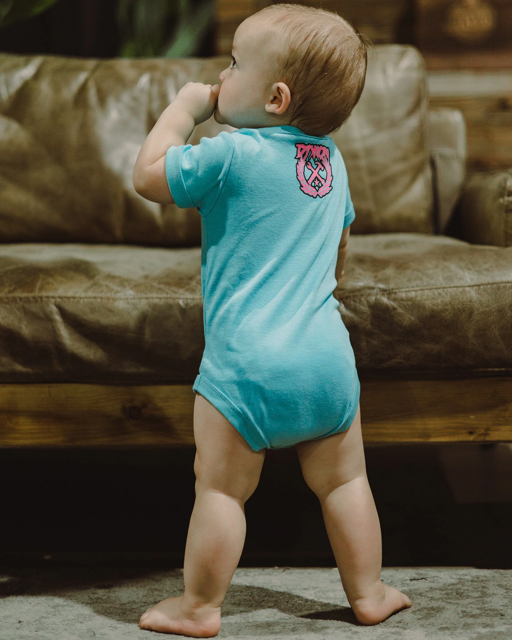 Open Throttles Empty Bottles Onesie - Image 2