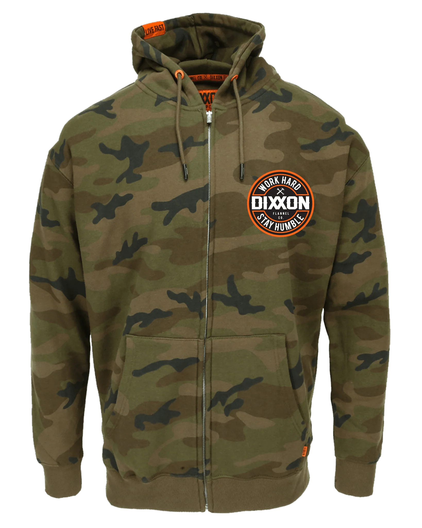 Orange Corpo Zip Up Hoodie - Camo - Image 3